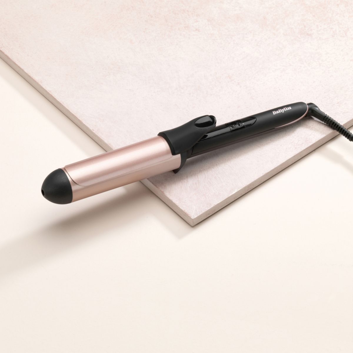 Fer à boucler C453E Rose quartz 38 mm Curling tong couleur unique, BABYLISS