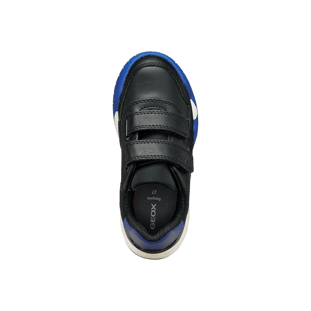 Kids Rann-E Breathable Touch 'n' Close Trainers black/blue, GEOX