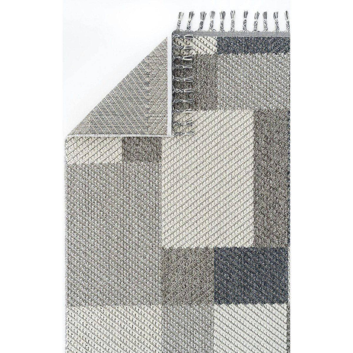 Tapis décoratif à motifs 120x180 ISTANBUL gris (carrés), PIER IMPORT