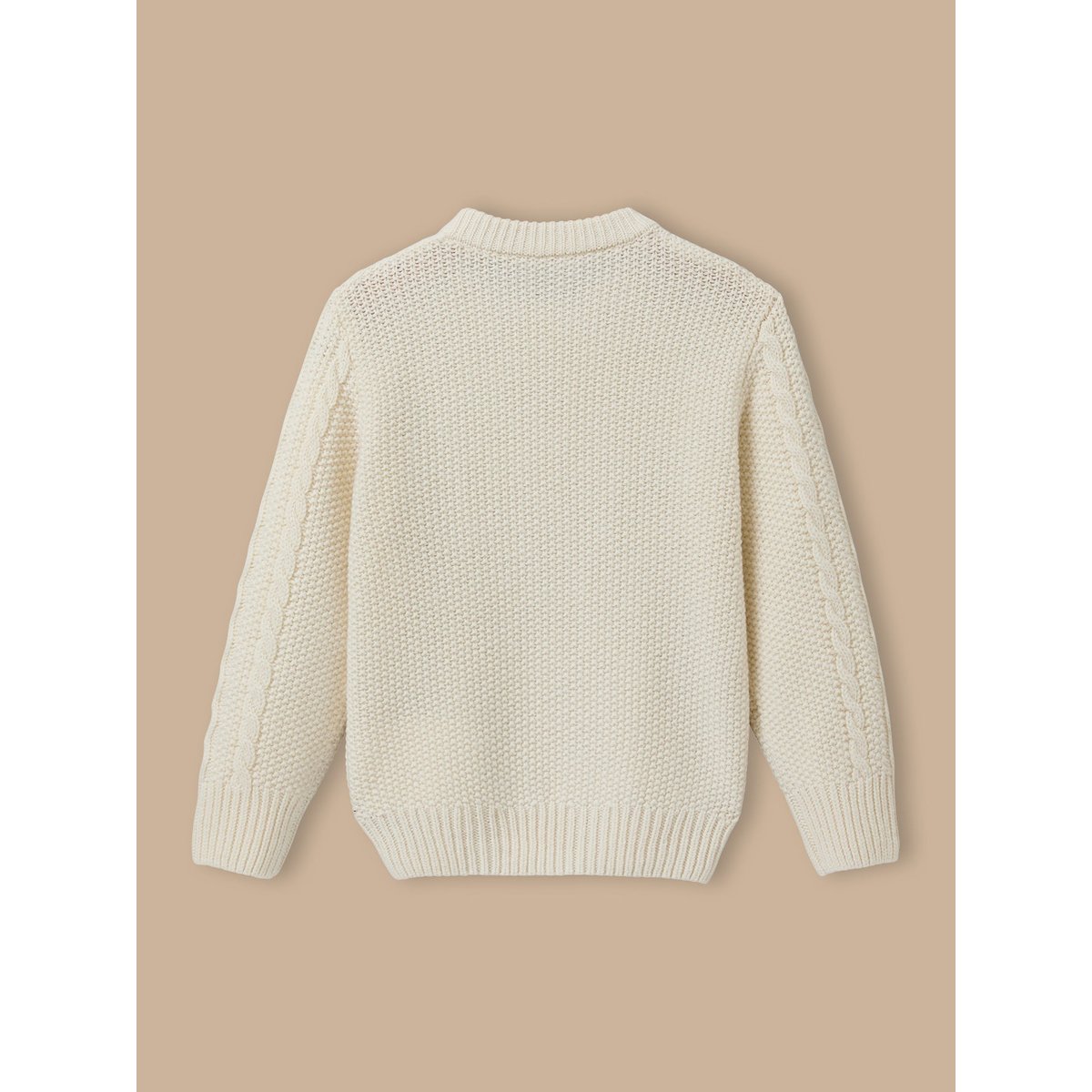 Pull torsadé avec laine ecru, CYRILLUS