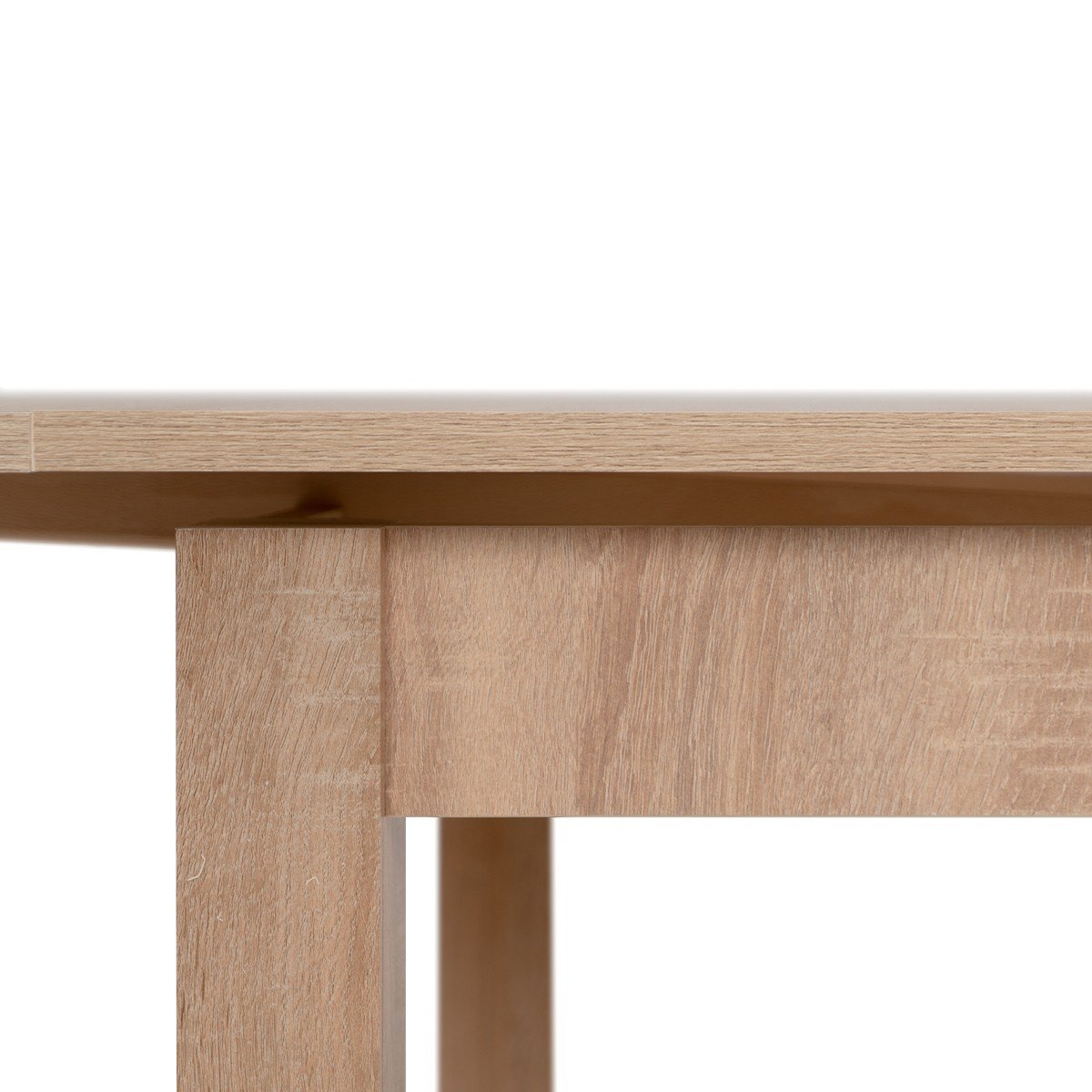 Table à manger extensible décor chêne sonoma L120-200 cm - LONGFORD bois clair, CALICOSY