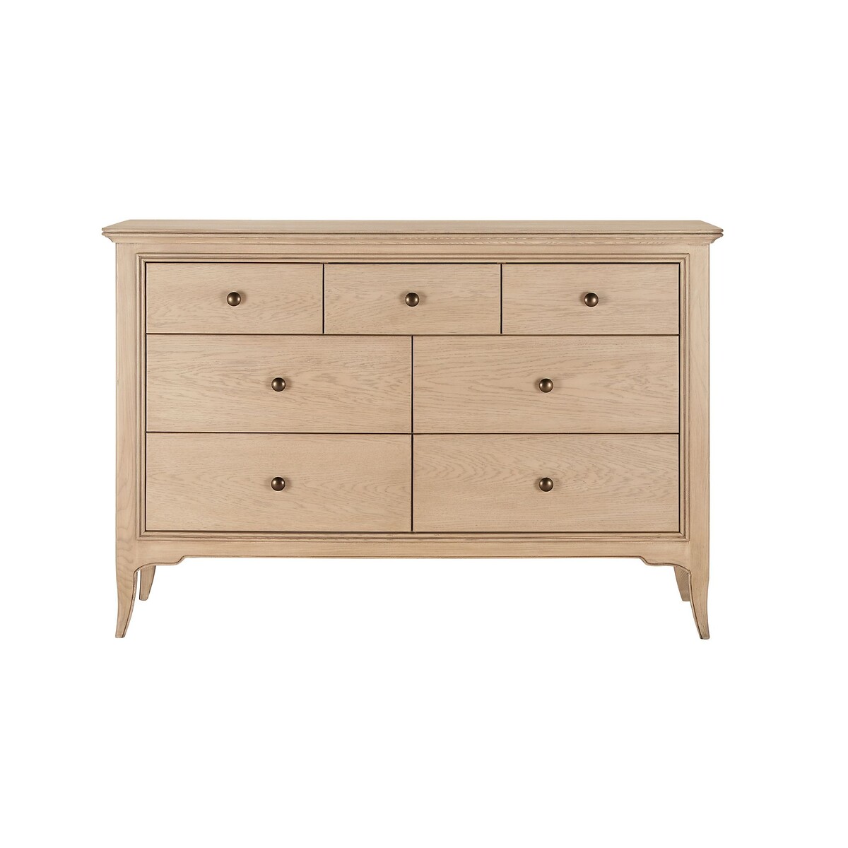 Toulon Oak 3 + 4 Wide Chest light oak wood, WILLIS & GAMBIER