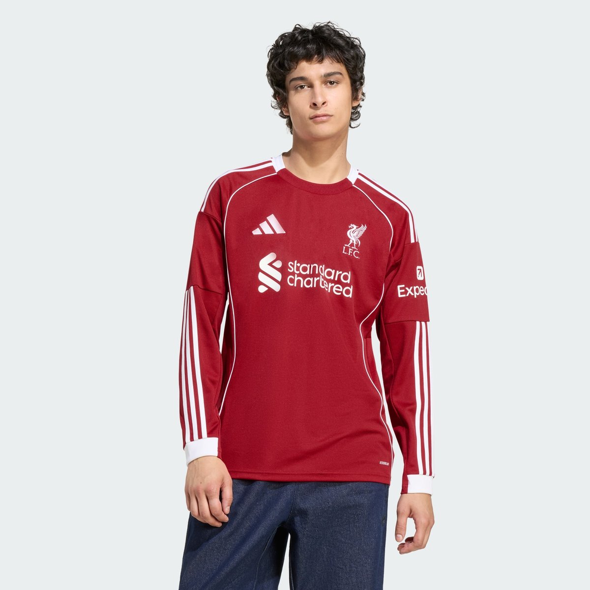 Maillot Manches Longues Domicile Liverpool Fc 25/26 Maillot Manches Longues Domicile Liverpool Fc 25/26 strawberry red, adidas Performance