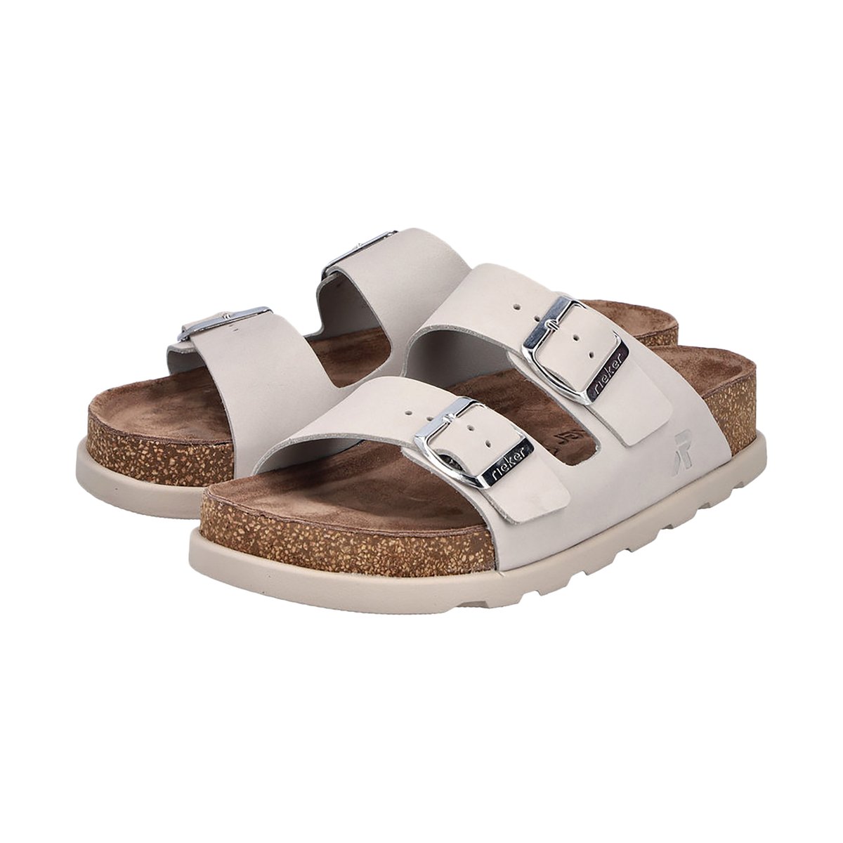 Sandales Cuir Bendigo gris, RIEKER