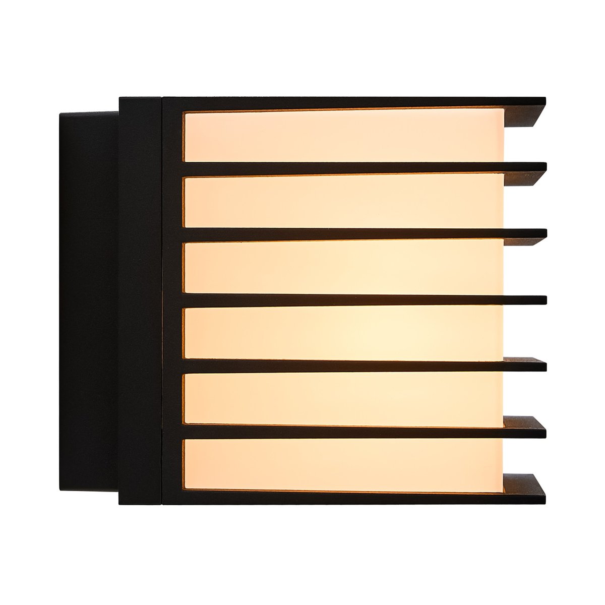 Applique murale extérieure garage ou terrasse en métal, FLUCTUS noir, NORDLUX