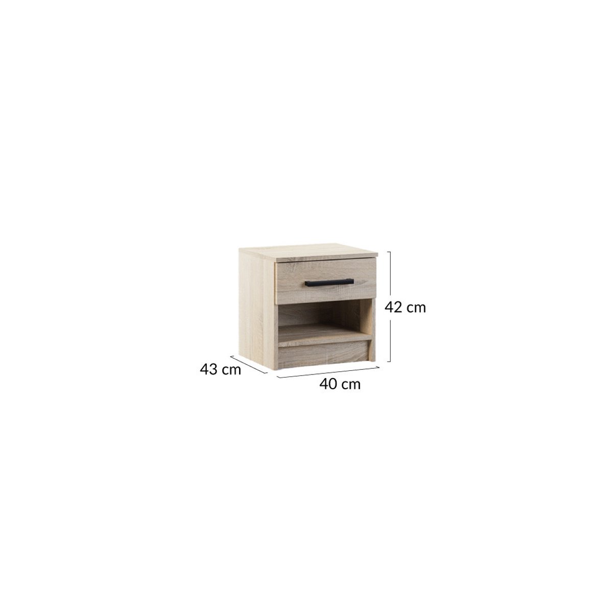 Table de chevet - HAYATO bois, BEST MOBILIER