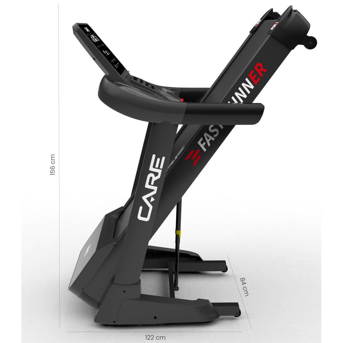 Tapis de course connecté 22 km/h - CARE - Fast Runner SP noir, CARE FITNESS