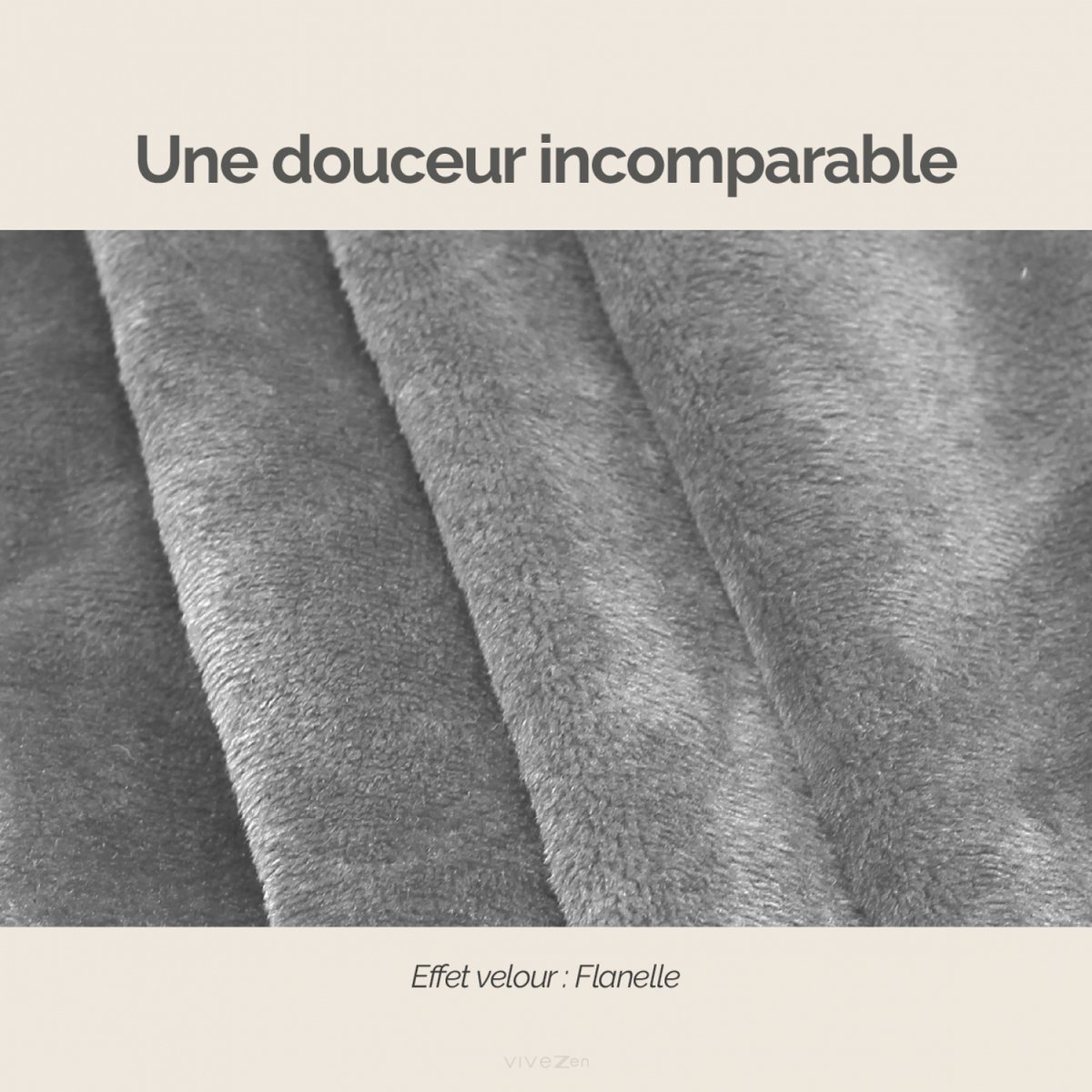 Plaid intégral avec manches adulte gris, VIVEZEN