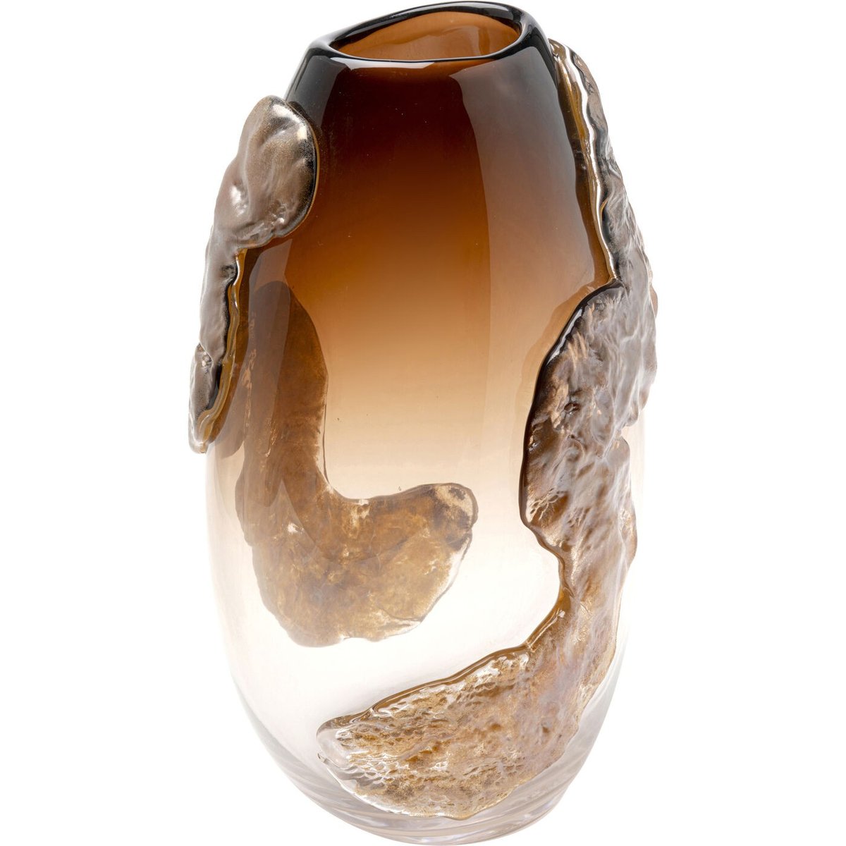 Vase en verre texturé, PICO marron, KARE DESIGN