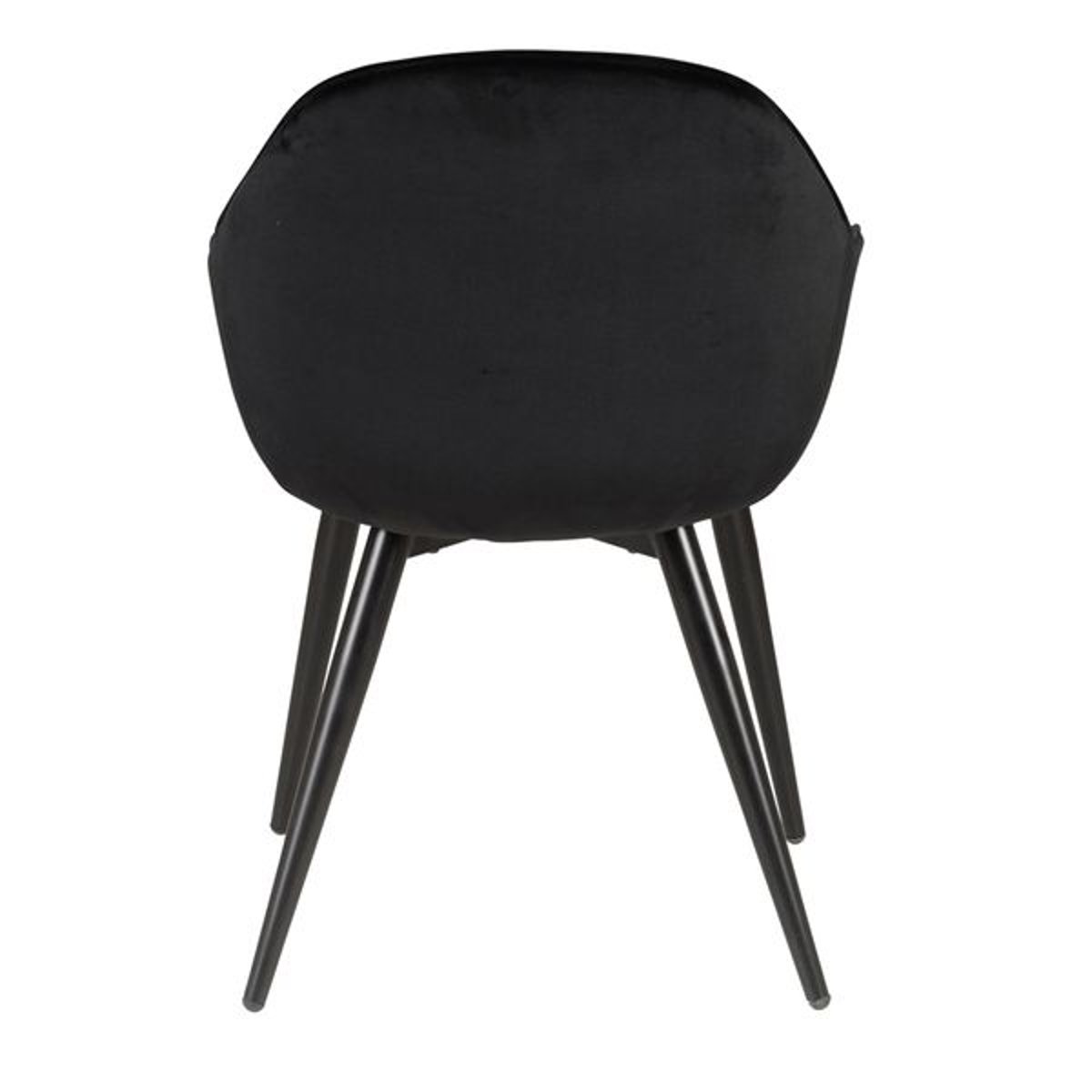 Fauteuil en velours noir, ZAGO