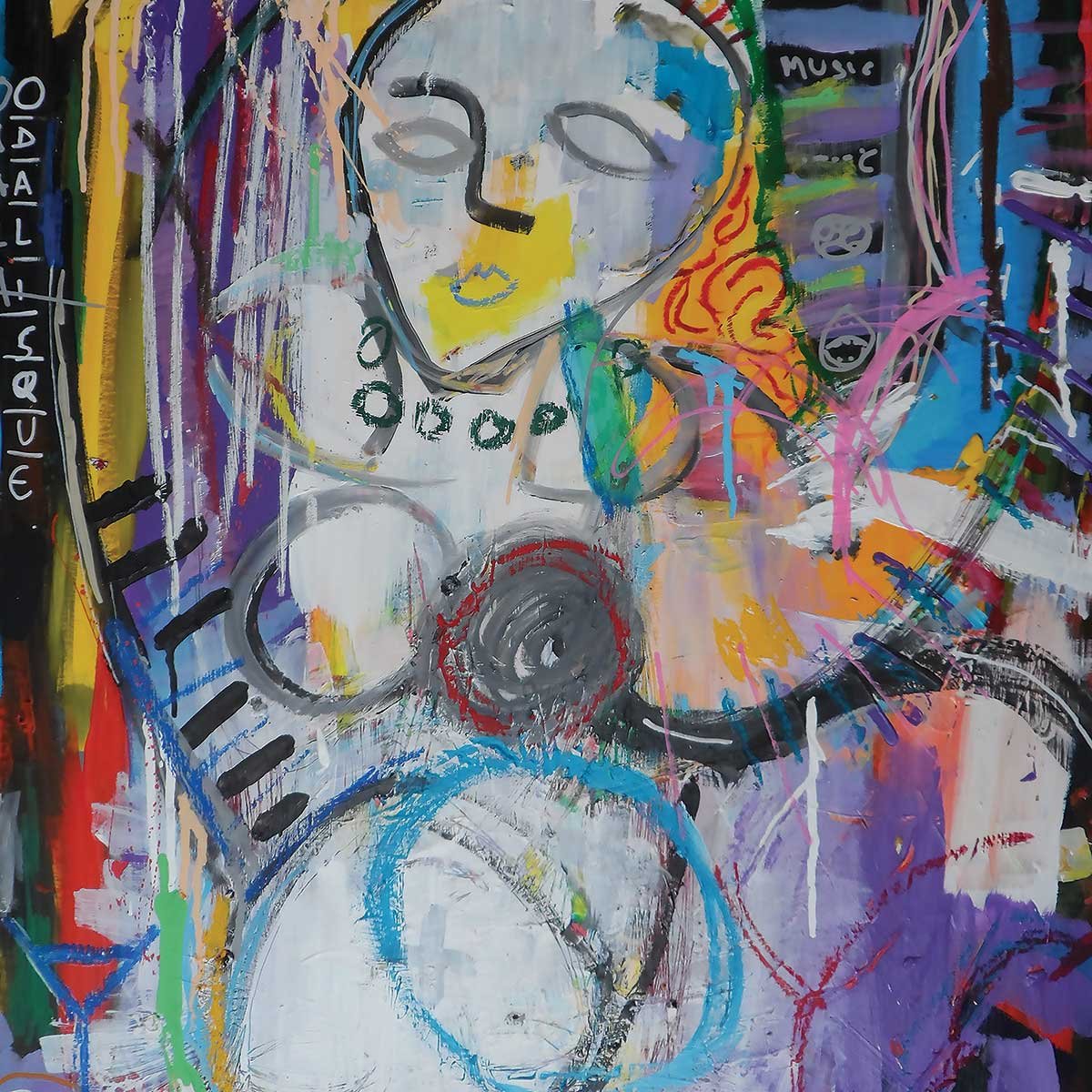 Tableau abstraite odalisque tableau alu dibond, HEXOA