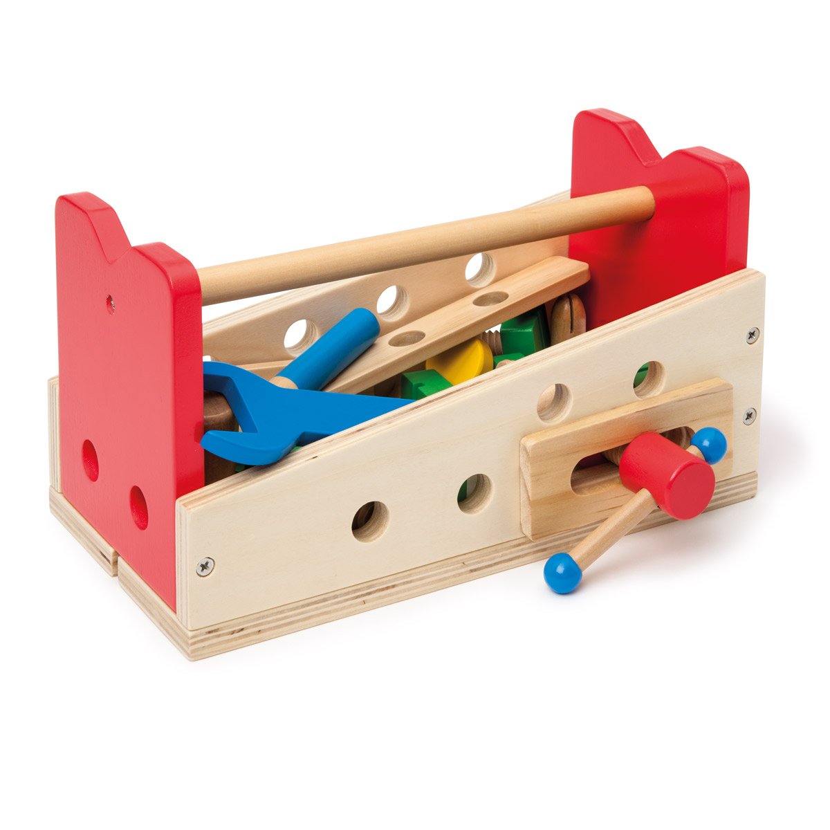 Petit établi et caisse à outils portable Bricoltou blanc, OXYBUL 