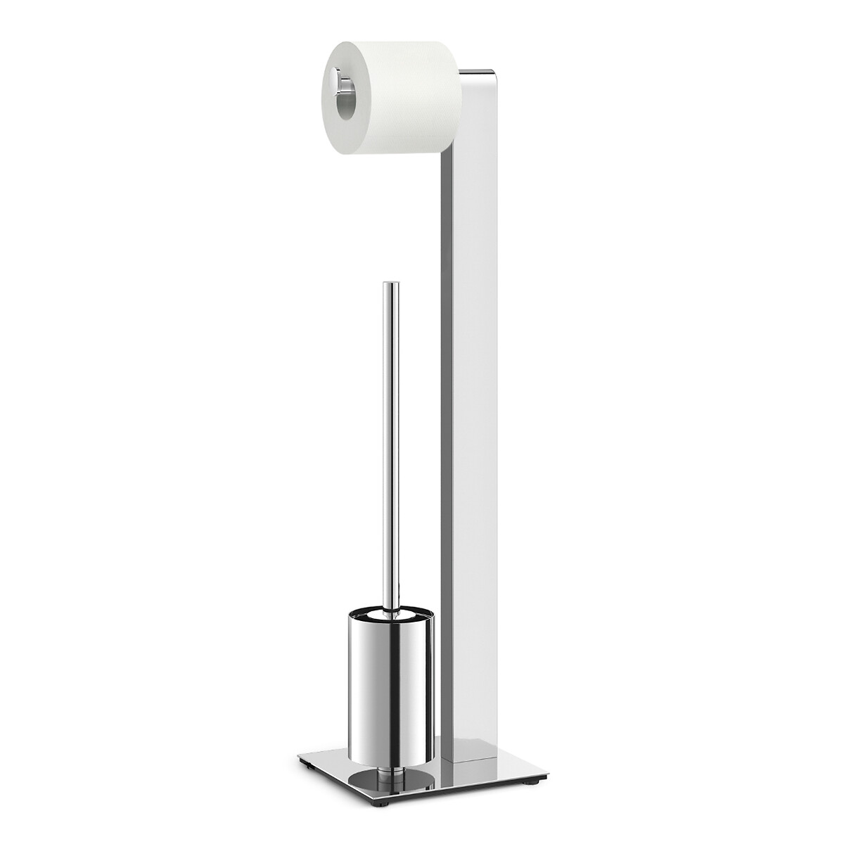 Conjunto piaçaba + porta rolo Atore, ZACK inox brilhante, ZACK