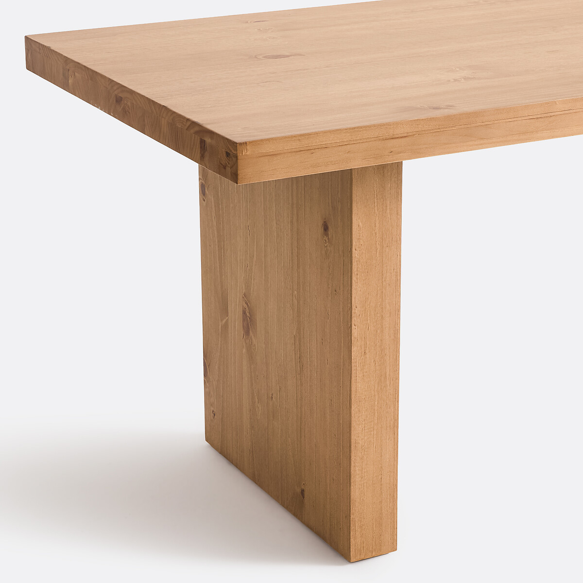 Table de repas fixe en pin massif, 4 à 6 couverts, MALU pin ciré, LA REDOUTE INTERIEURS