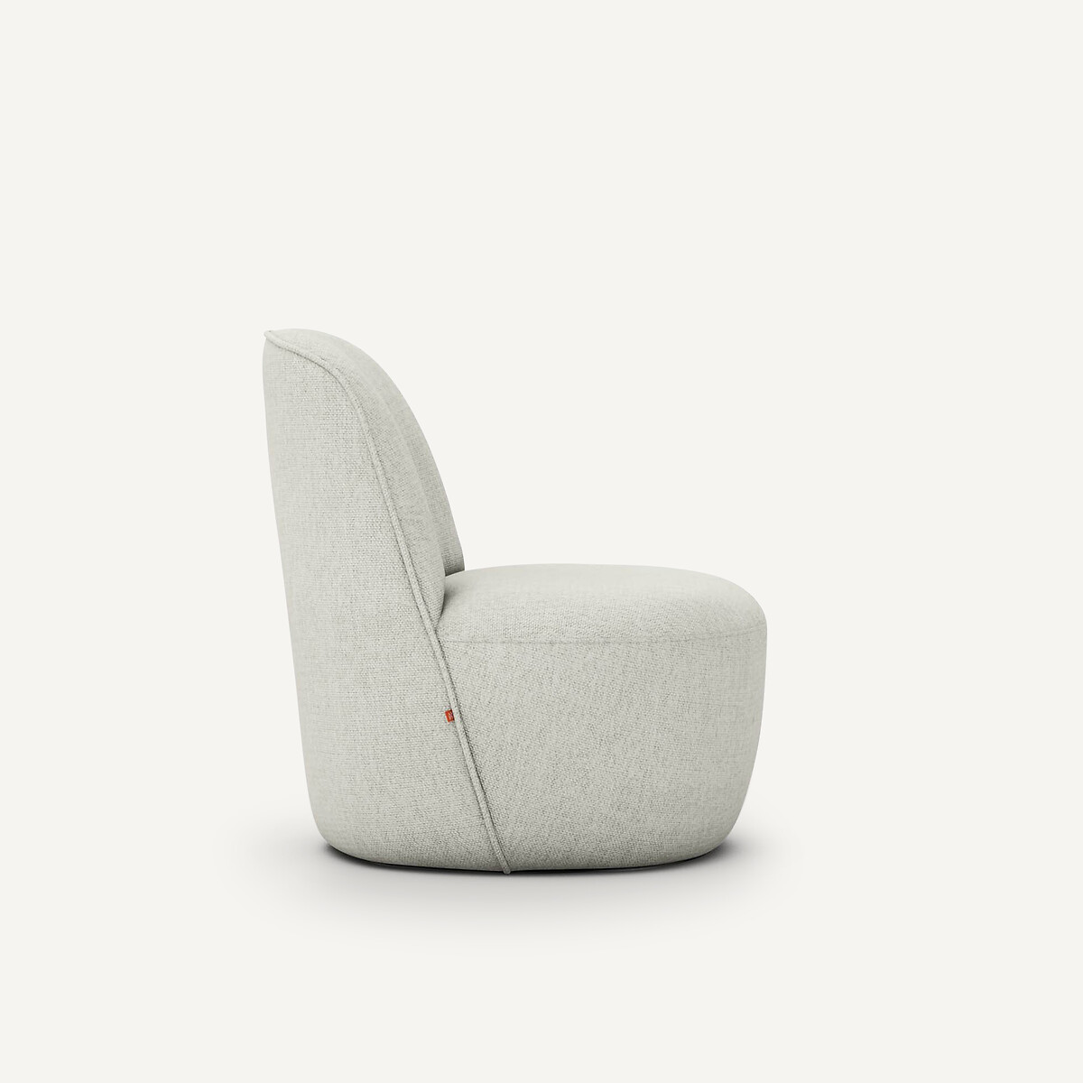 Fauteuil pivotant en chiné bouclette, ROSEBURY grège, AM.PM X EMMANUEL GALLINA
