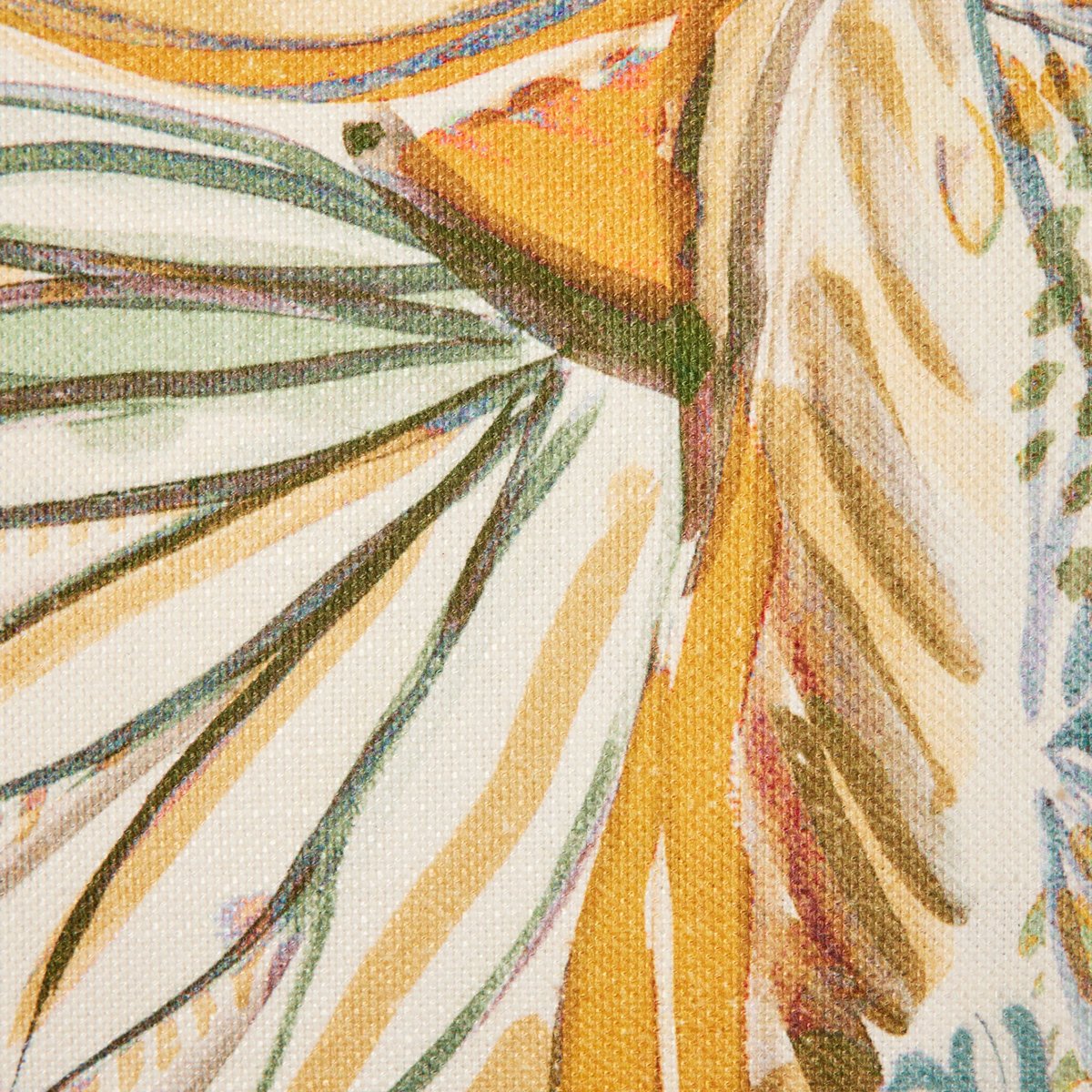 housse de coussin en Toile imprimée labellisé OEKO-TEX AQUARELA ivoire et pastel, MADURA