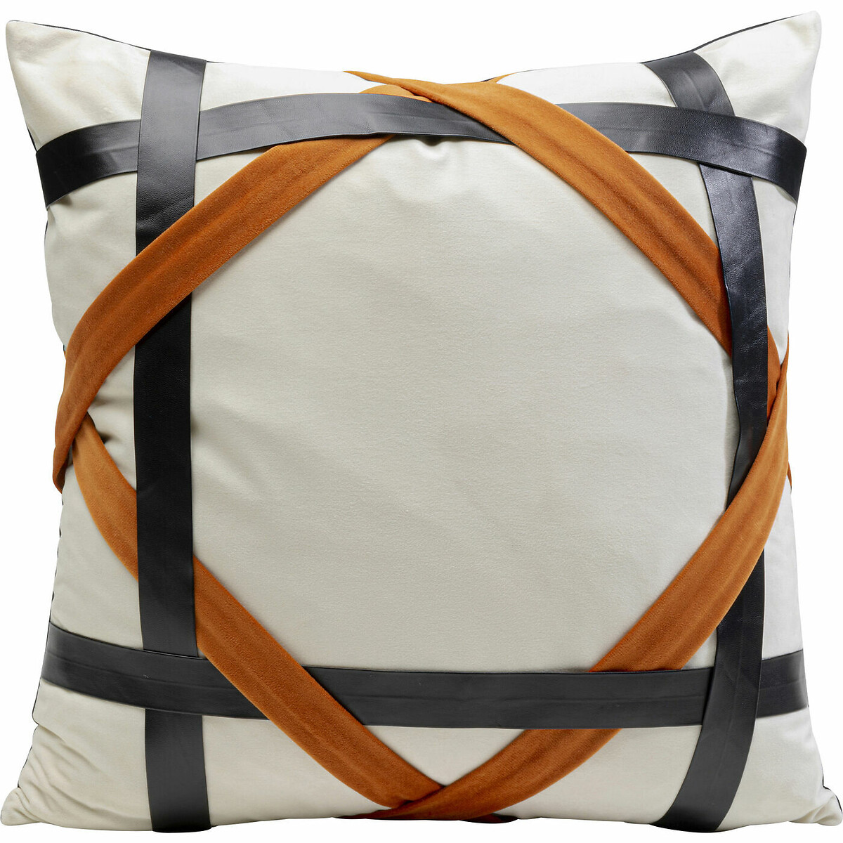 Coussin Ring Of Fire 45x45cm noir, KARE DESIGN