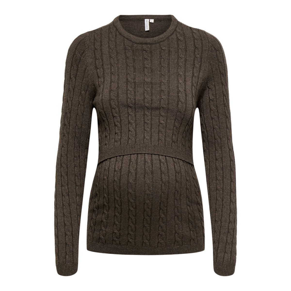 Pull En Maille chocolate brown 1, ONLY