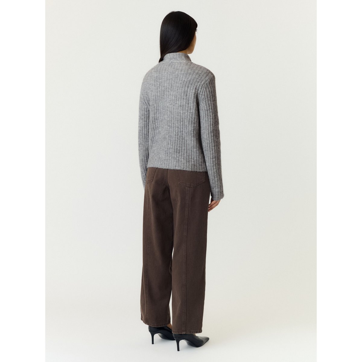 Cardigan gris - light grey melange1, YAS