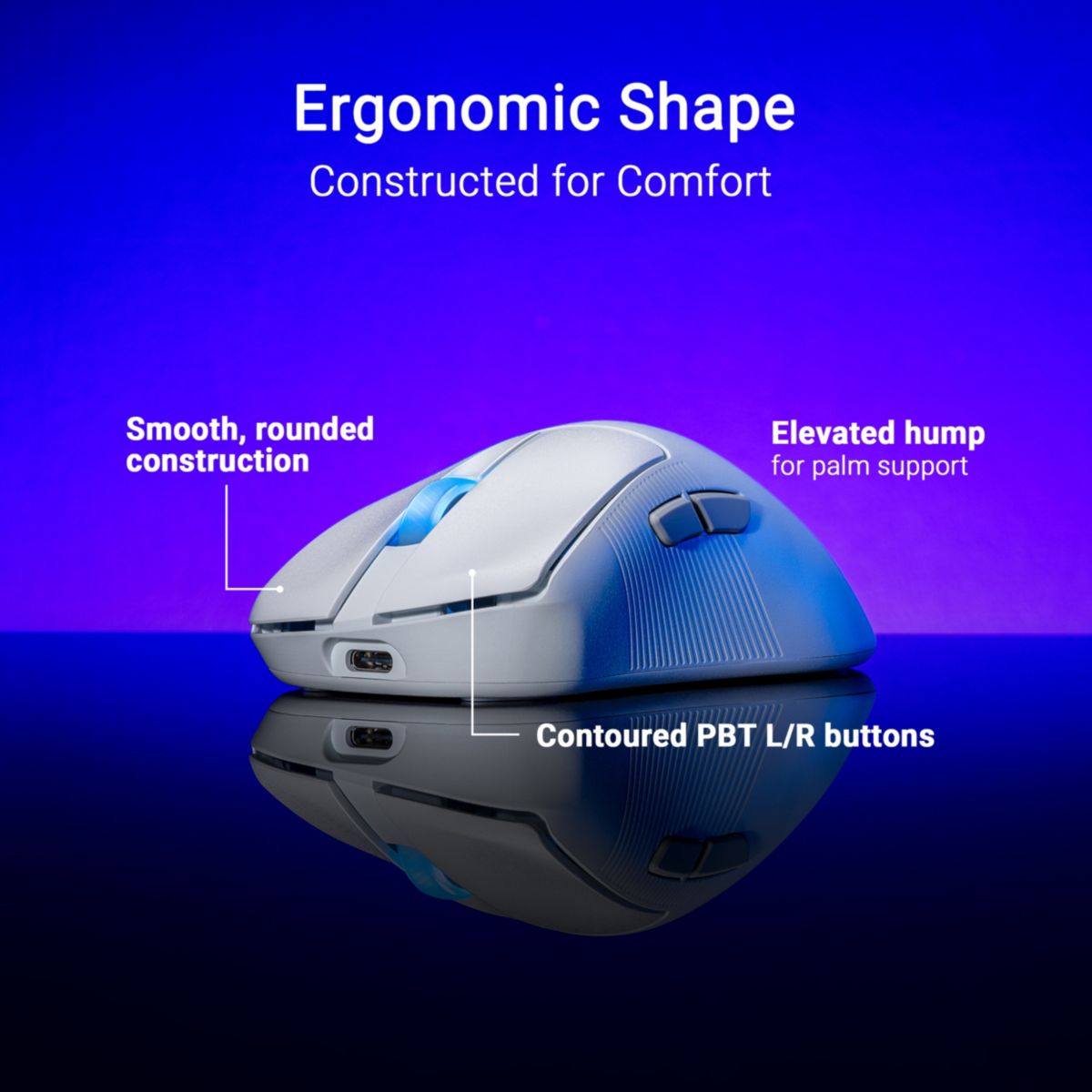 Souris Gamer Sans Fil ROG Keris II Wireless Ace Blanc couleur unique, ASUS