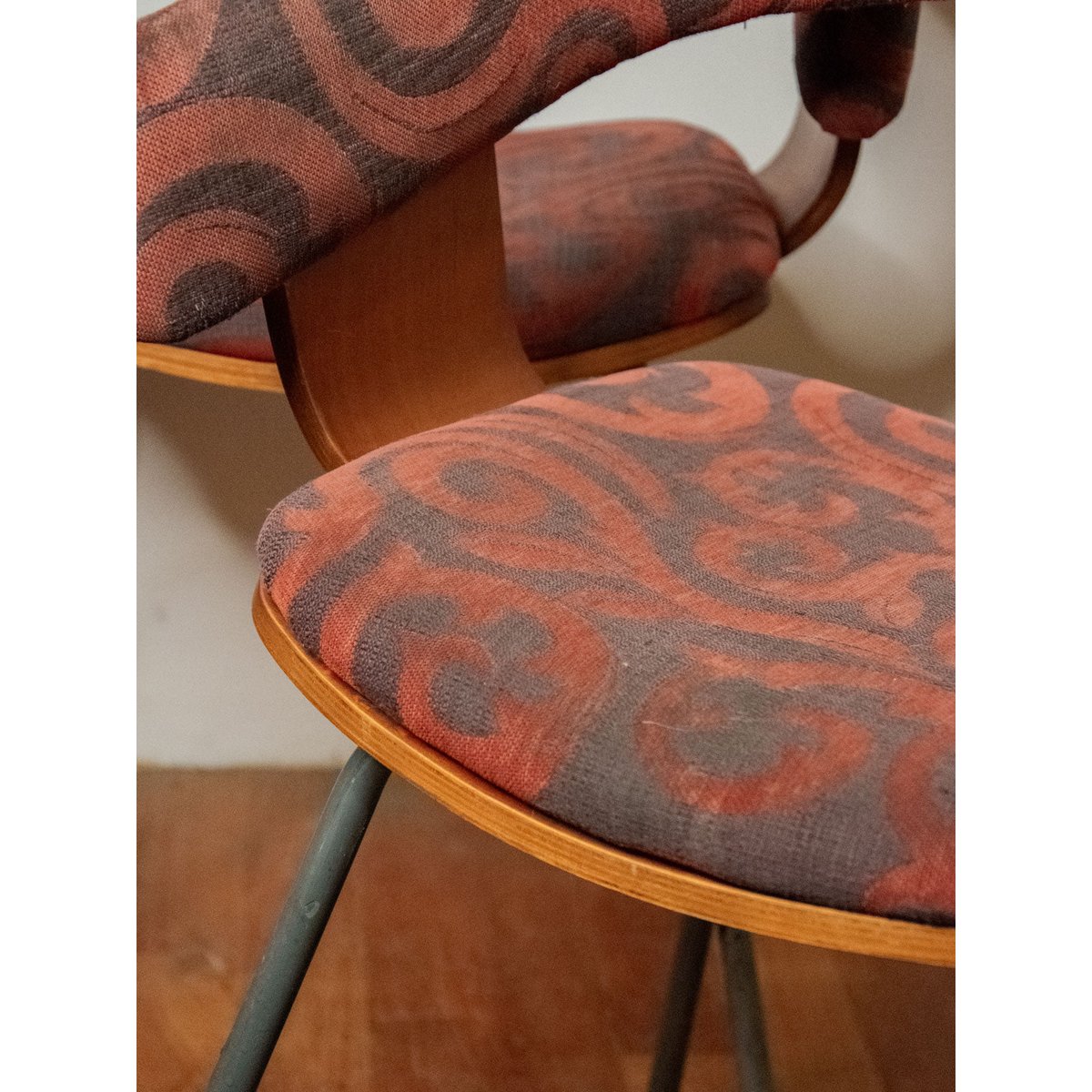 Lot de 4 chaises John Coleman Alma N°1056 - Bon état métal, DEBONGOUT