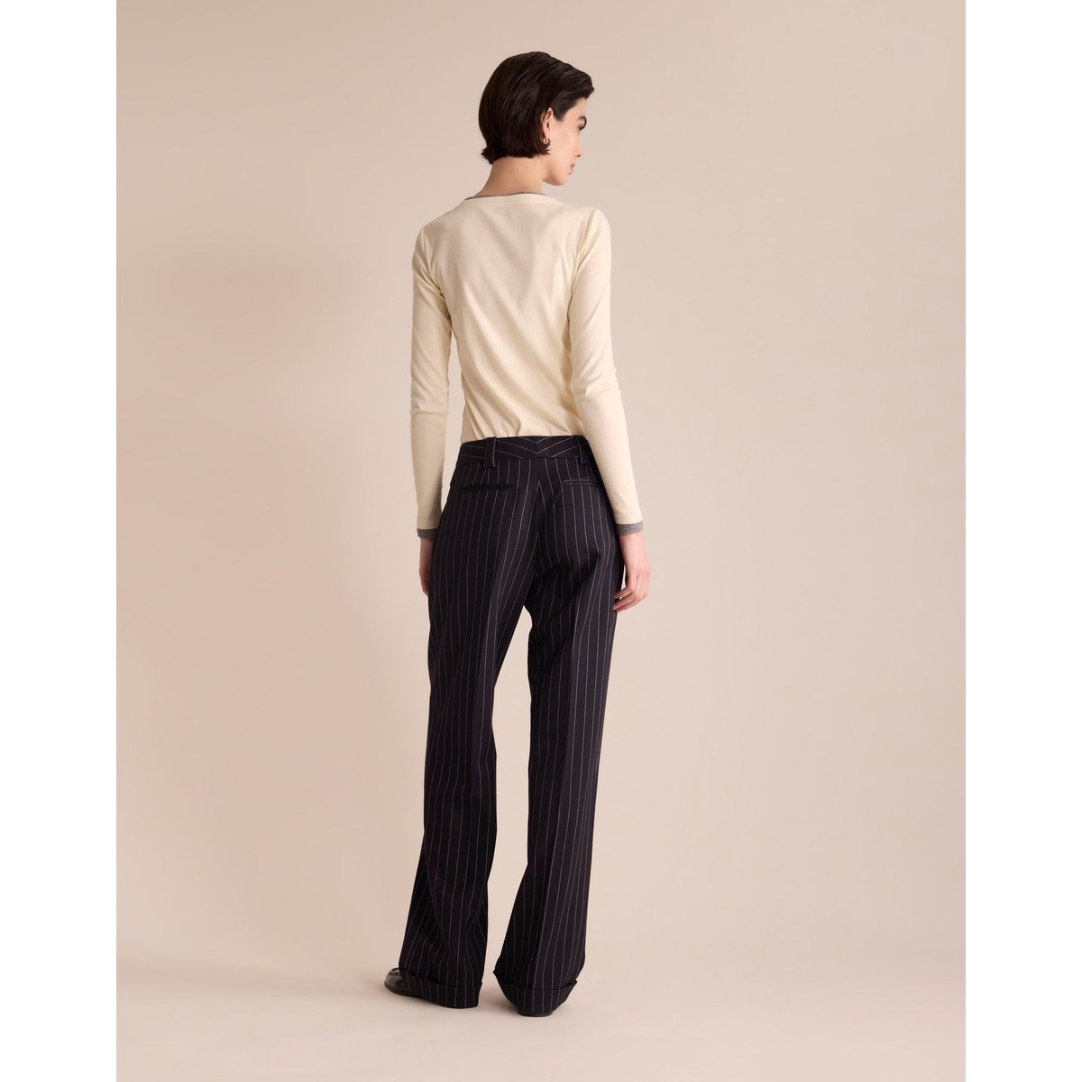 Pantalon Andy bleu marine, INES DE LA FRESSANGE PARIS