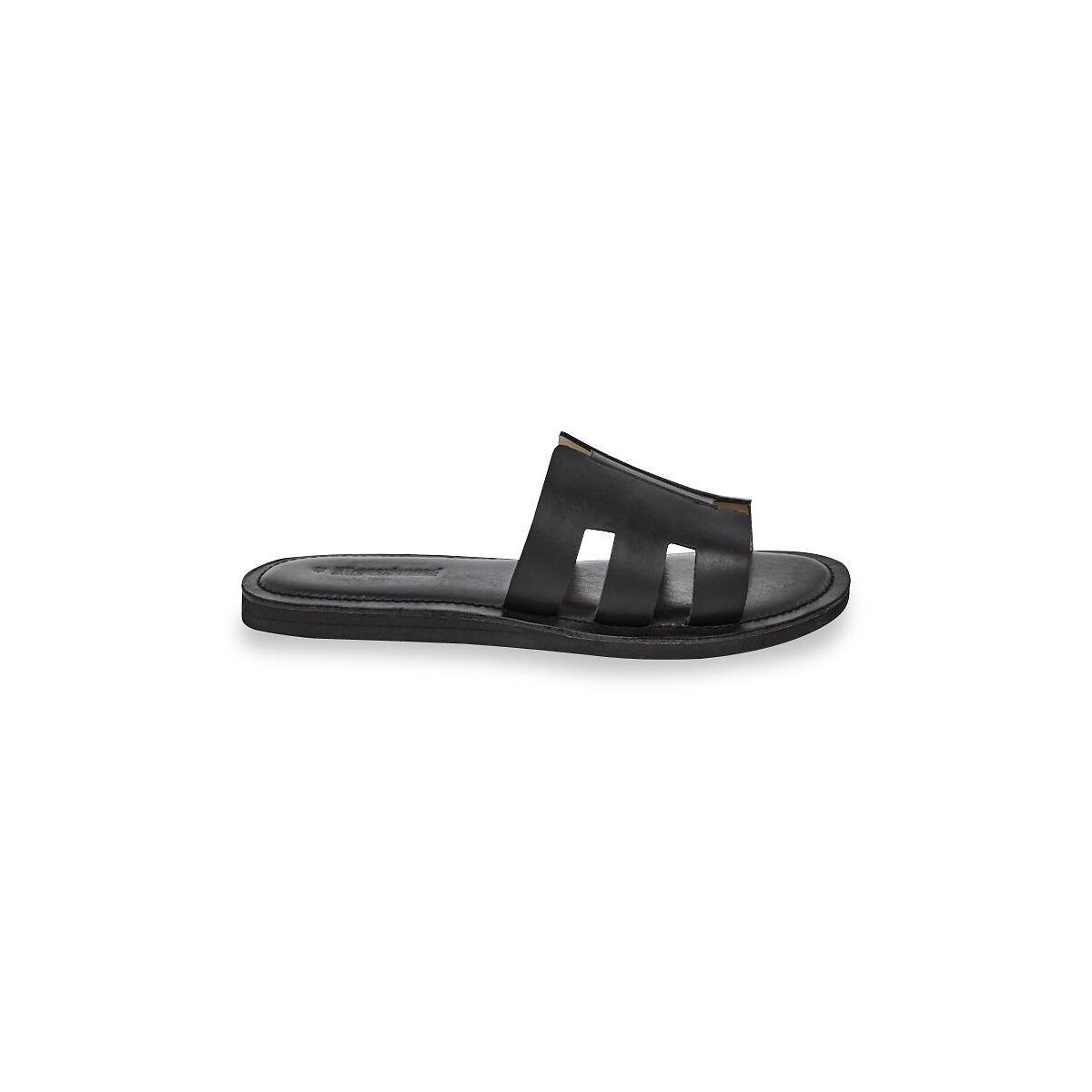 Mules plates en cuir Emia noir, LES TROPEZIENNES PAR M.BELARBI