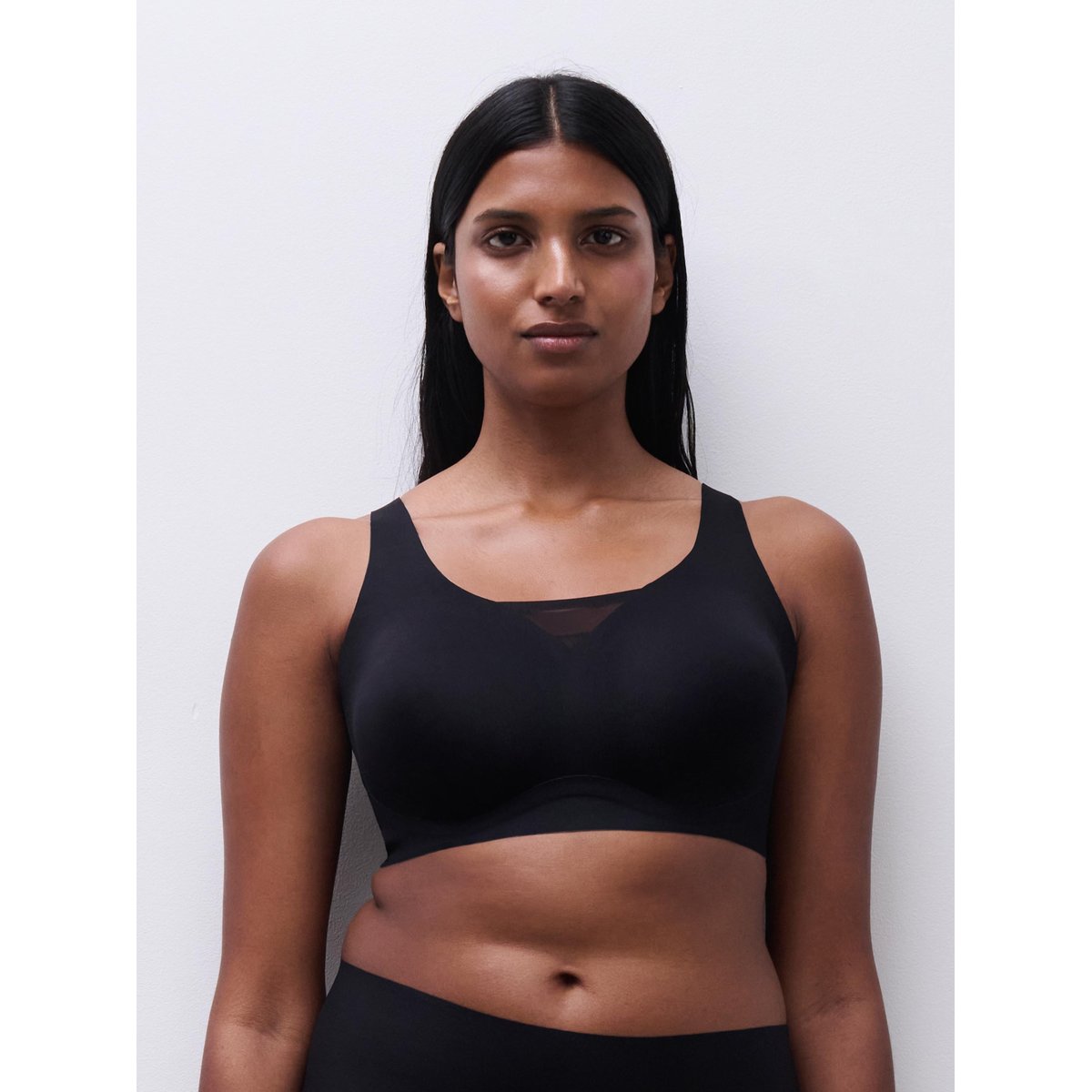 Soutien-gorge sans armature DEFI noir, CHANTELLE