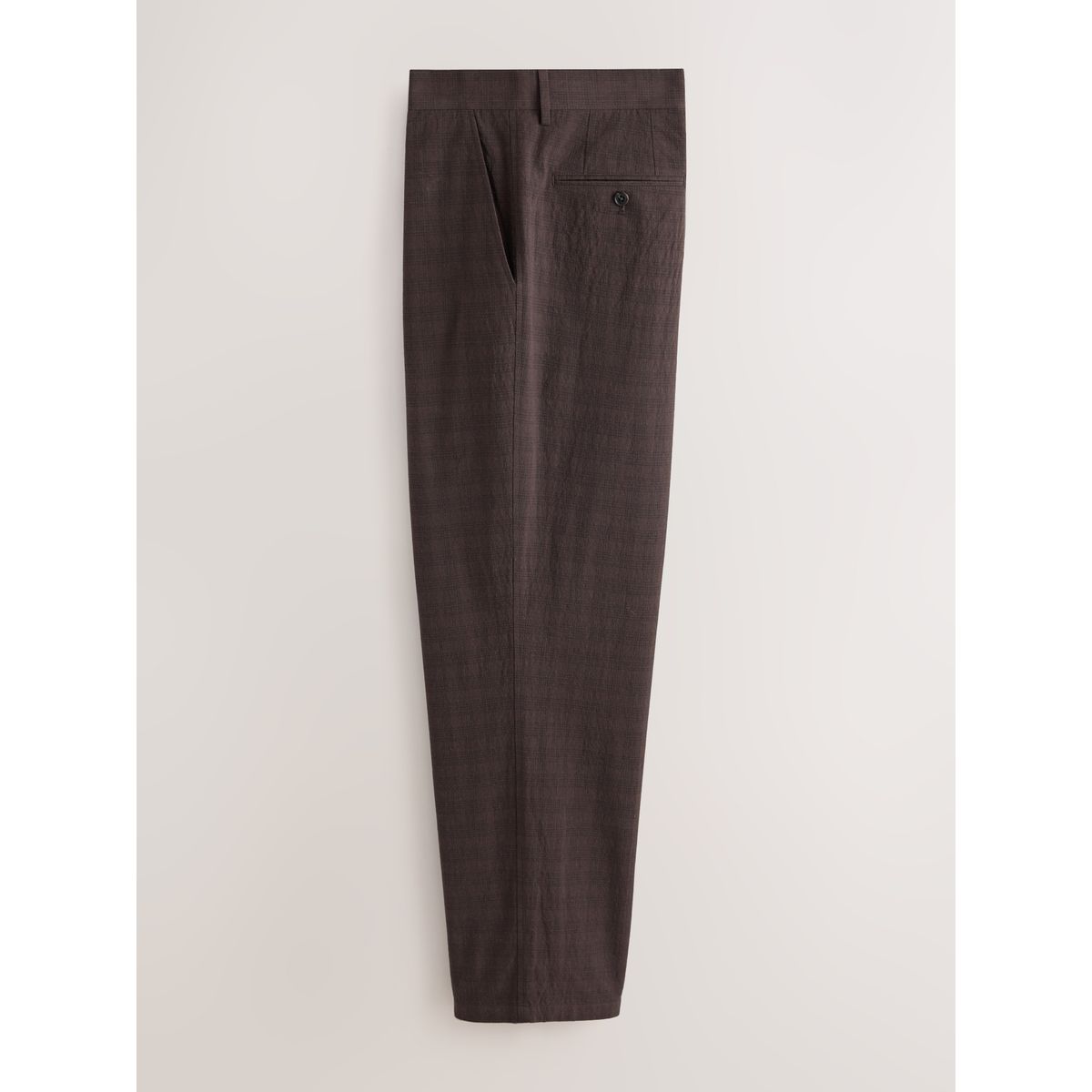 Pantalon de costume décontracté en coton marron, NEXT
