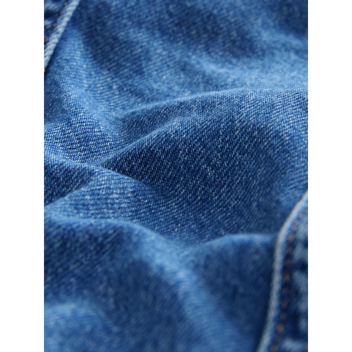 Robe chemise longue en denim bleu foncé, NEXT