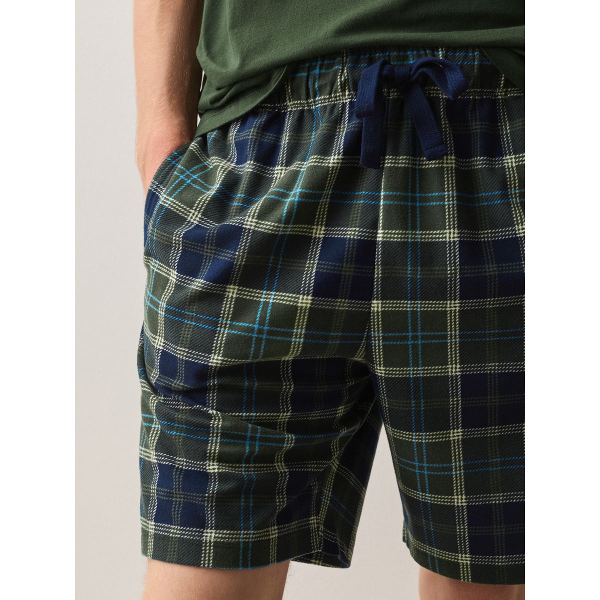 Pyjama confortable en jersey manches courtes vert, NEXT