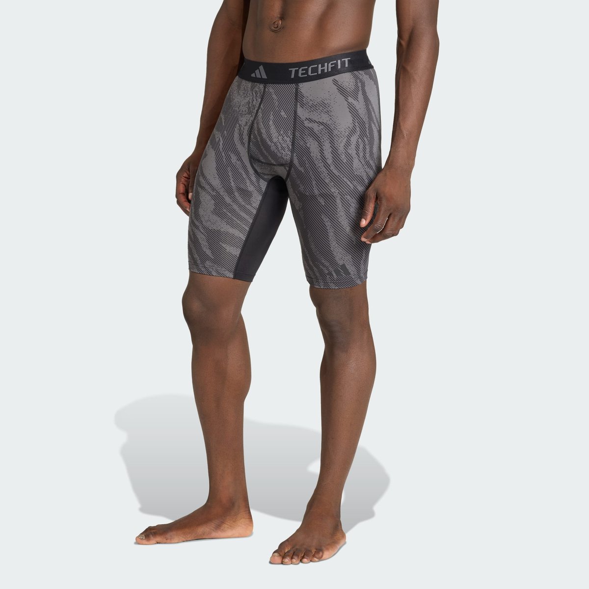 Collant Court Imprimé Intégral Techfit Collant Court Imprimé Intégral Techfit grey / grey six, adidas Performance