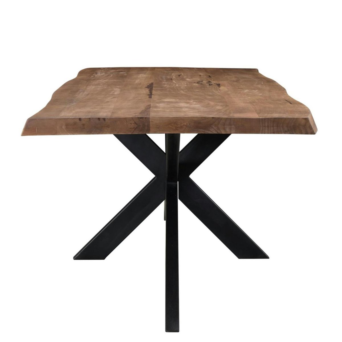 Table à manger en bois à pied central 200 cm FULTON bois naturel, PIER IMPORT