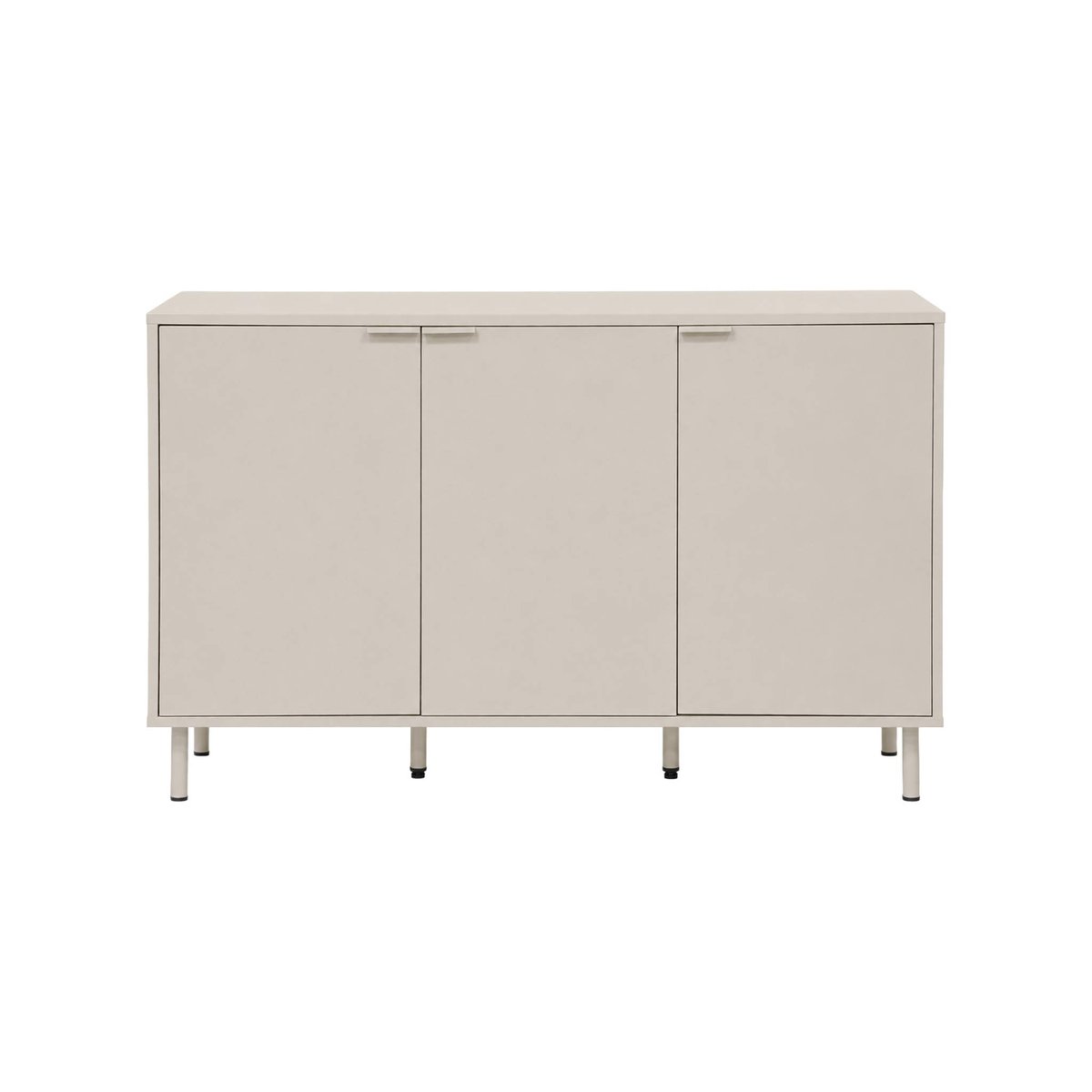 Buffet décor bois et métal 3 portes 120cm ELLIE beige, SWEEEK