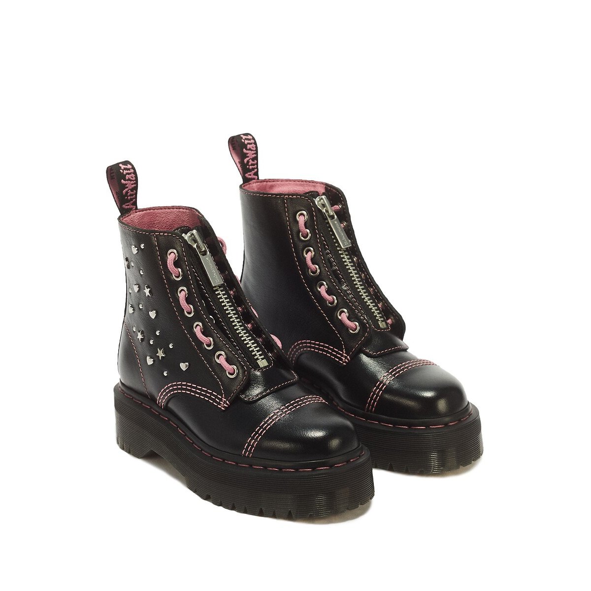 Stivali Sinclair HS in pelle Milled Gloss nero , DR. MARTENS
