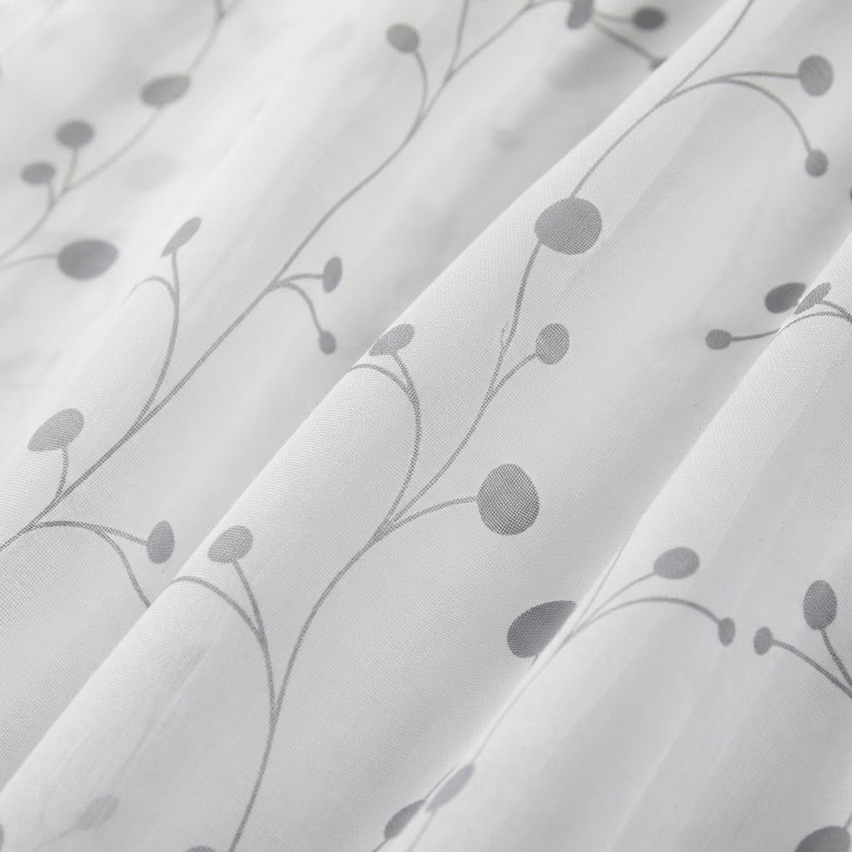 Voilage a oeillets Clochettes anthracite, EDEN