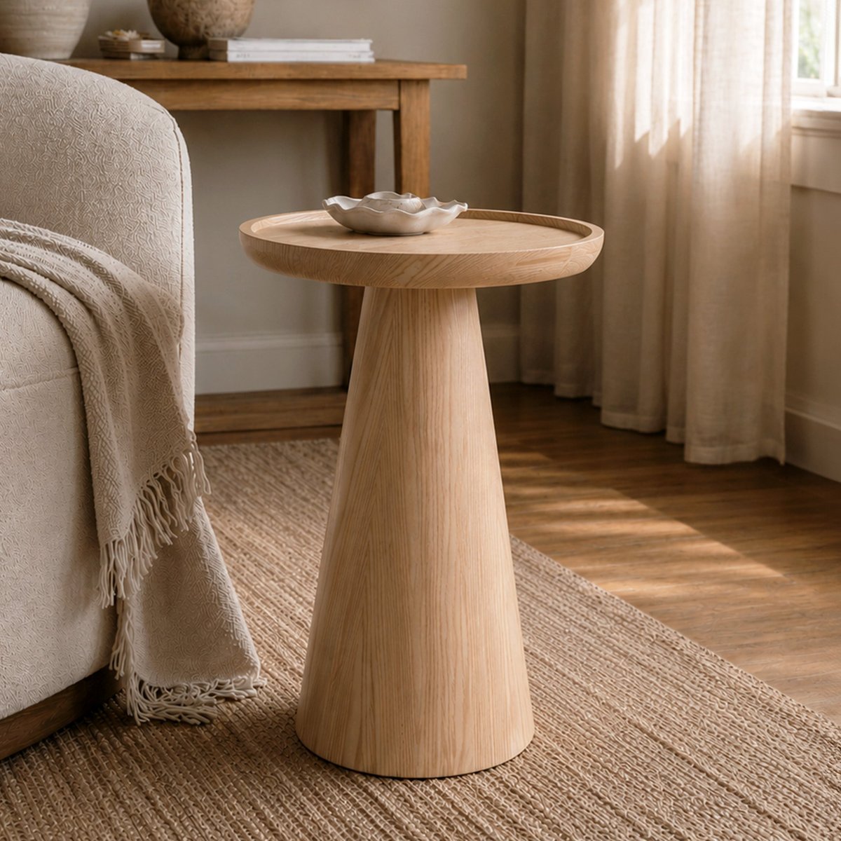 Table d'appoint Come - CÔME marron clair, MAISON PAVANE