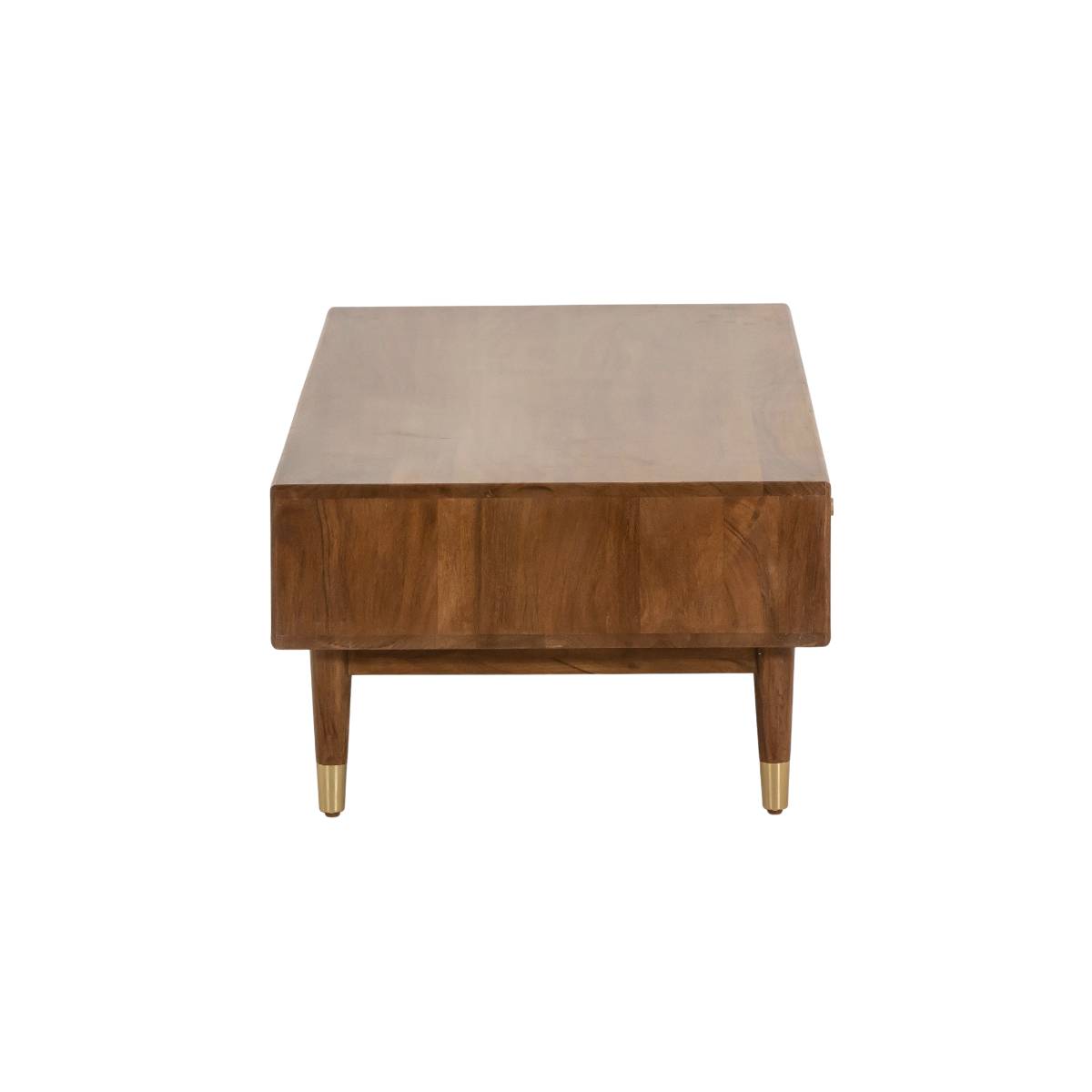 Table basse en bois d'acacia EMIEL bois foncé, MADE IN MEUBLES
