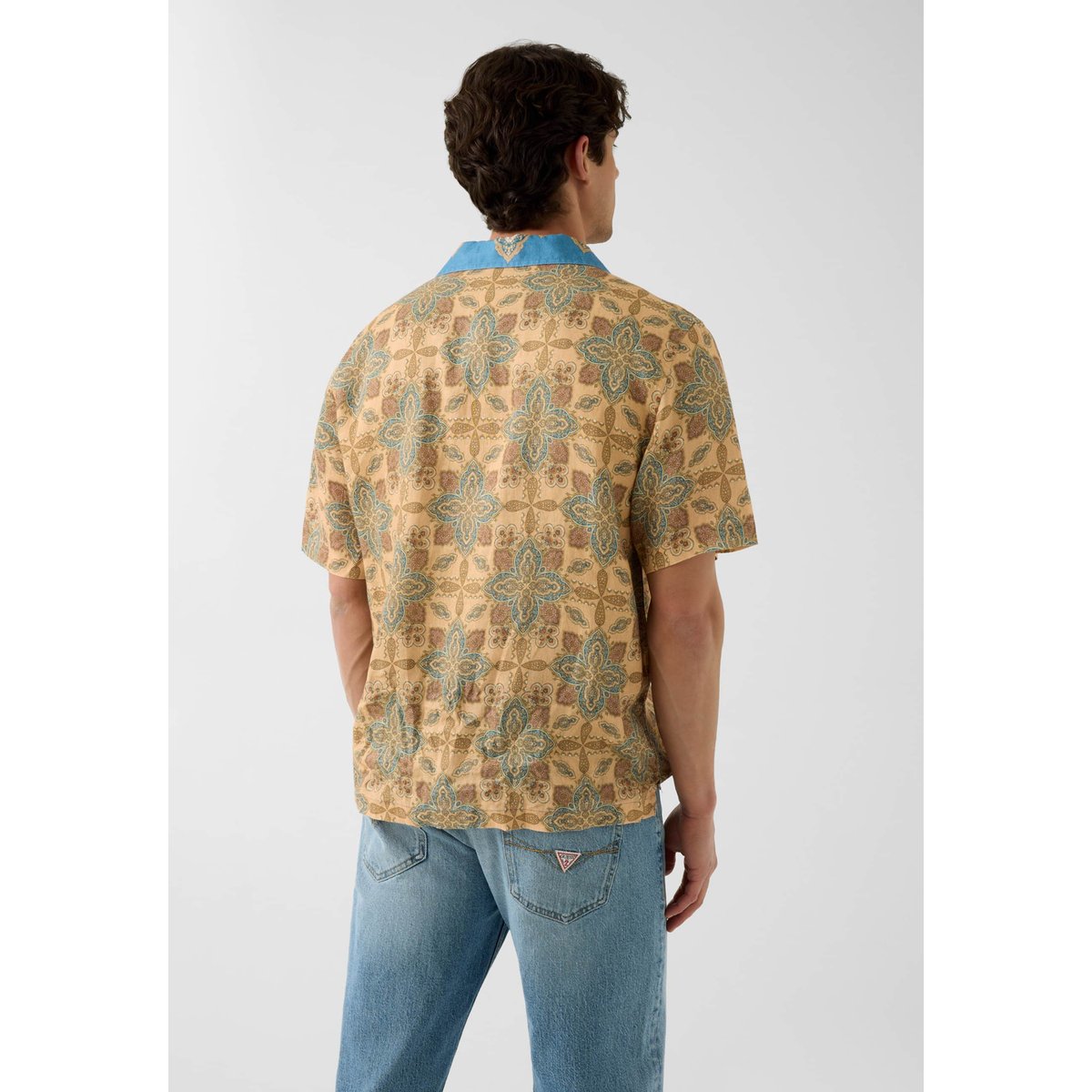 Chemise Imprimée marron multi, GUESS