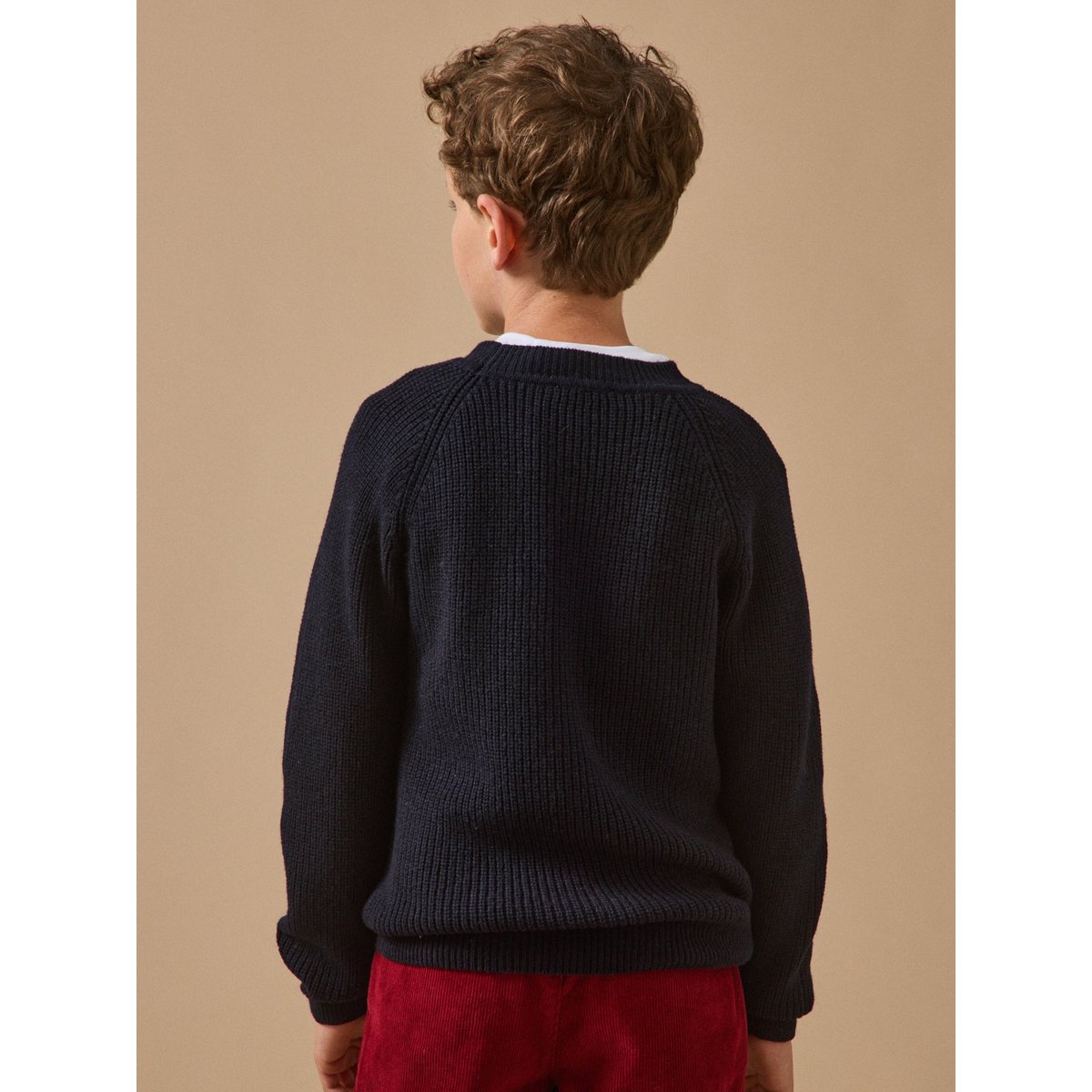 Pull en laine marine, CYRILLUS