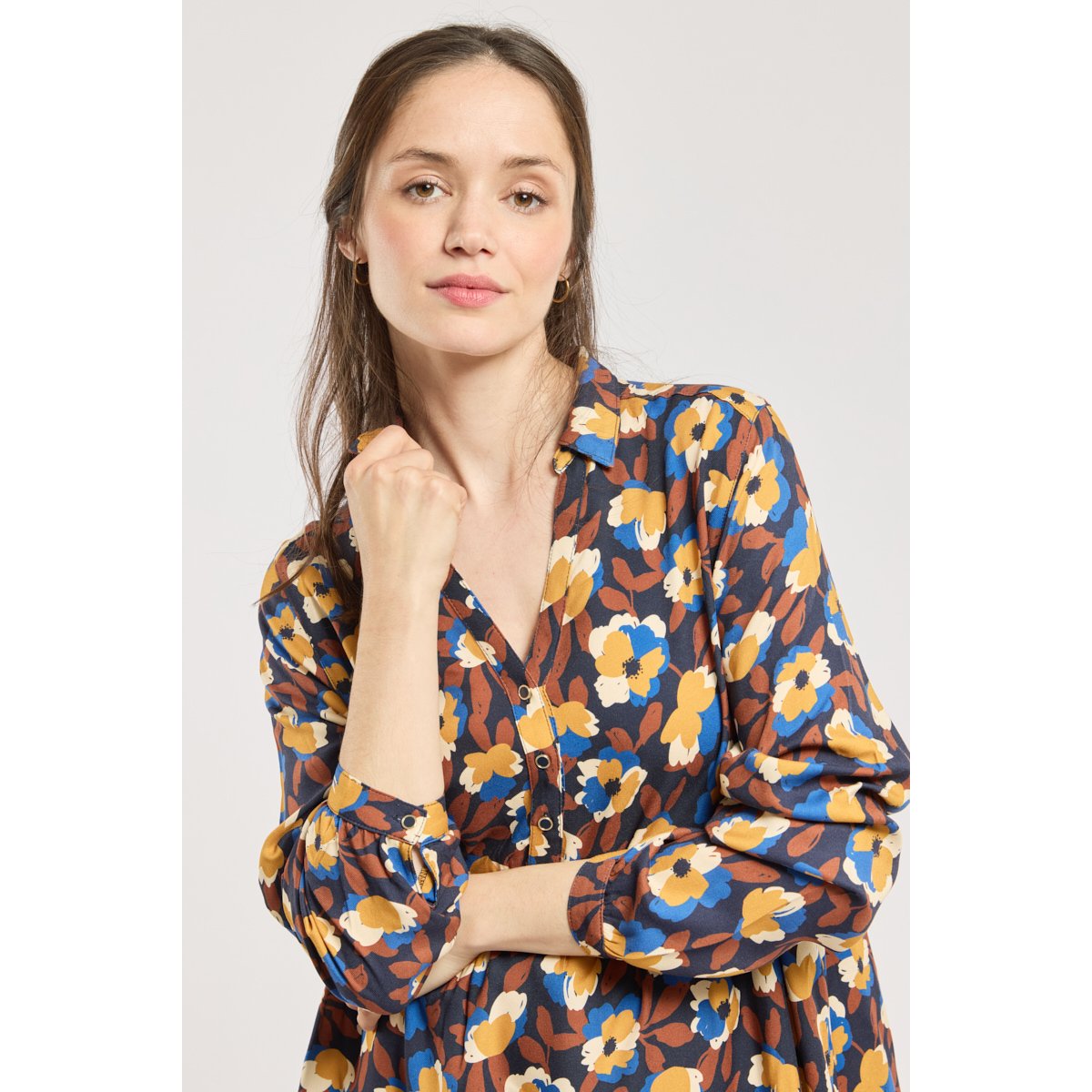 Robe fleurie imprimé deauville h24, ARMOR-LUX