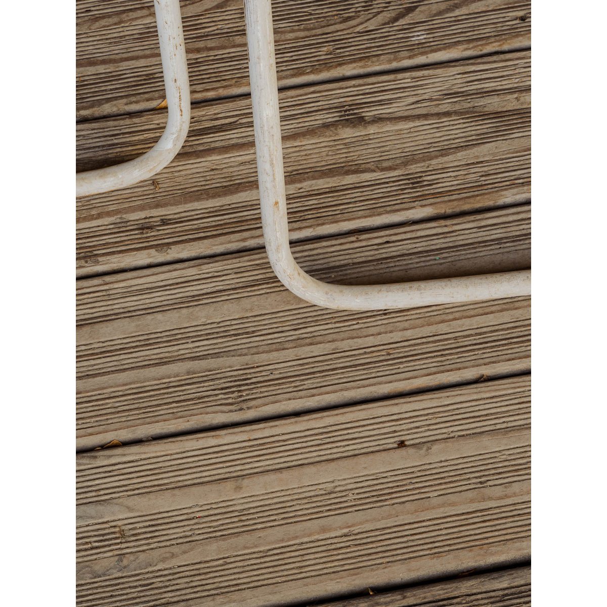 Lot de 3 chaises en métal blanc Alma N°2102 - Bon état blanc, DEBONGOUT