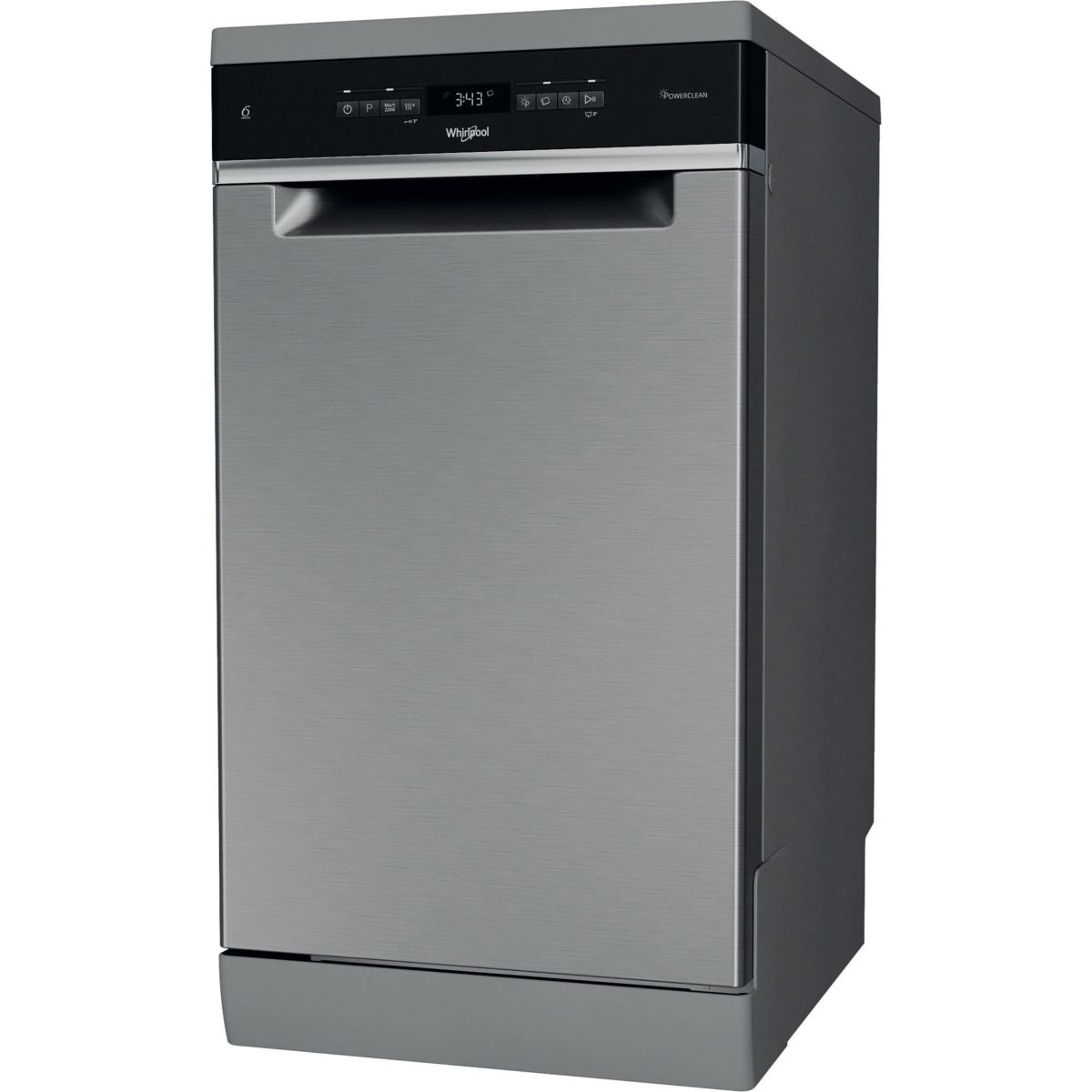 Lave vaisselle 45 cm WH6FB10BS7A0X couleur unique, WHIRLPOOL
