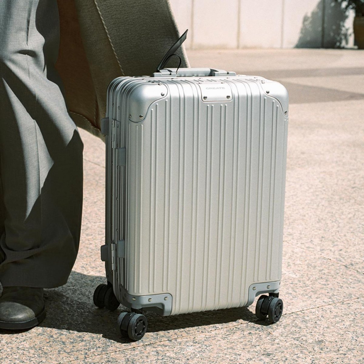 Valise rigide en aluminium LUGGAGE ALUMINIUM argent, CREATE