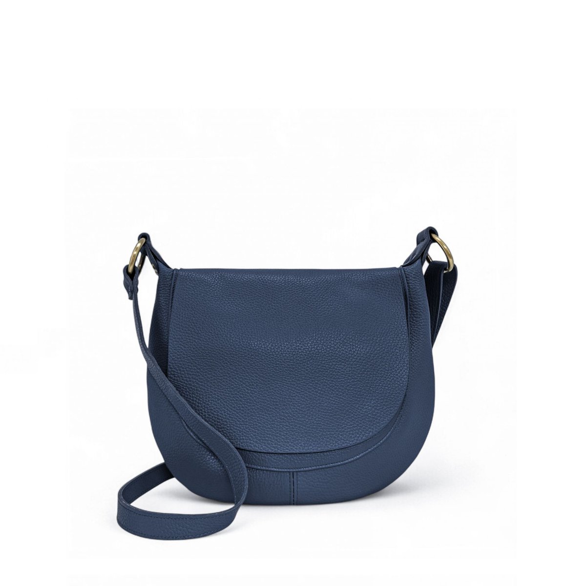 Sac bandoulière en cuir italien LITTLE CITIZEN bleu foncé, OH MY BAG