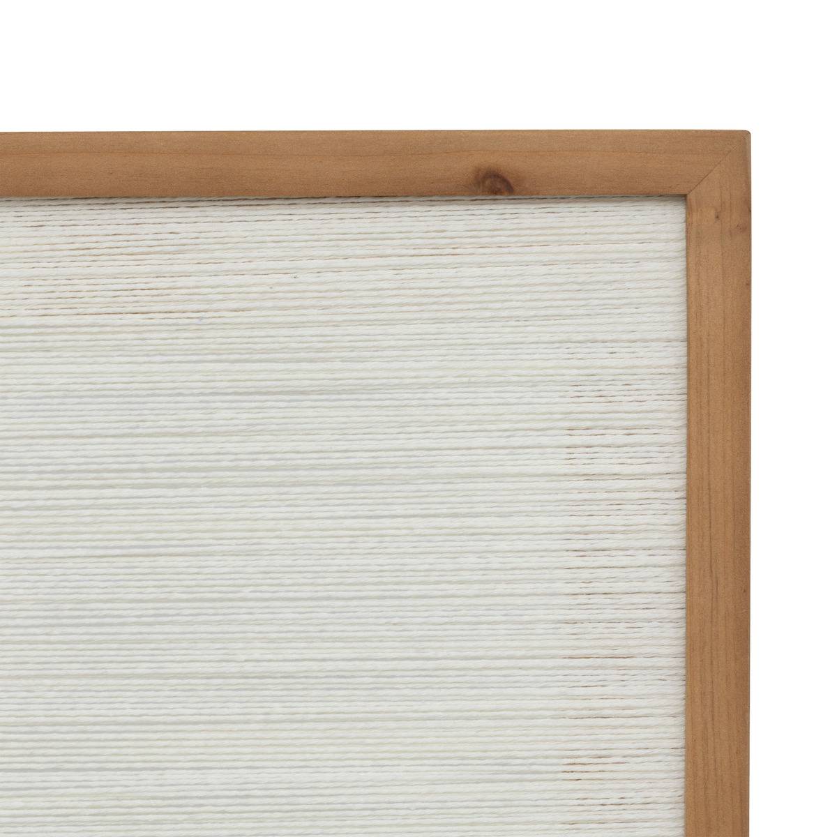 Décoration murale tissée géométrique en coton TISSIA blanc, ATMOSPHERA