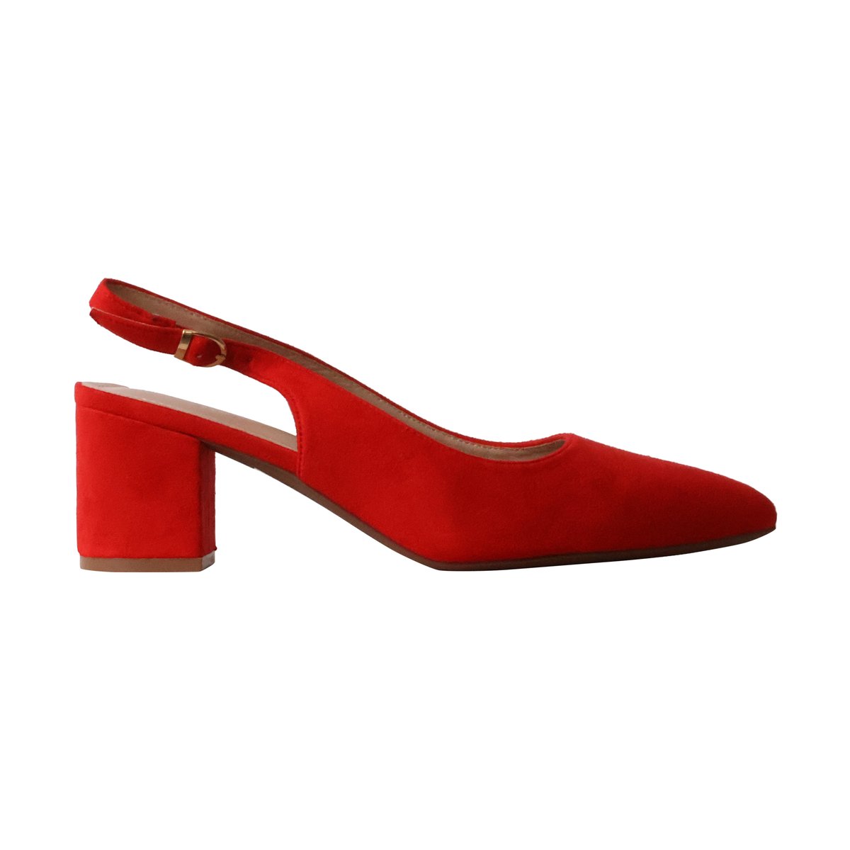 Escarpin à Talon La Bottine Souriante rouge, ENZA NUCCI