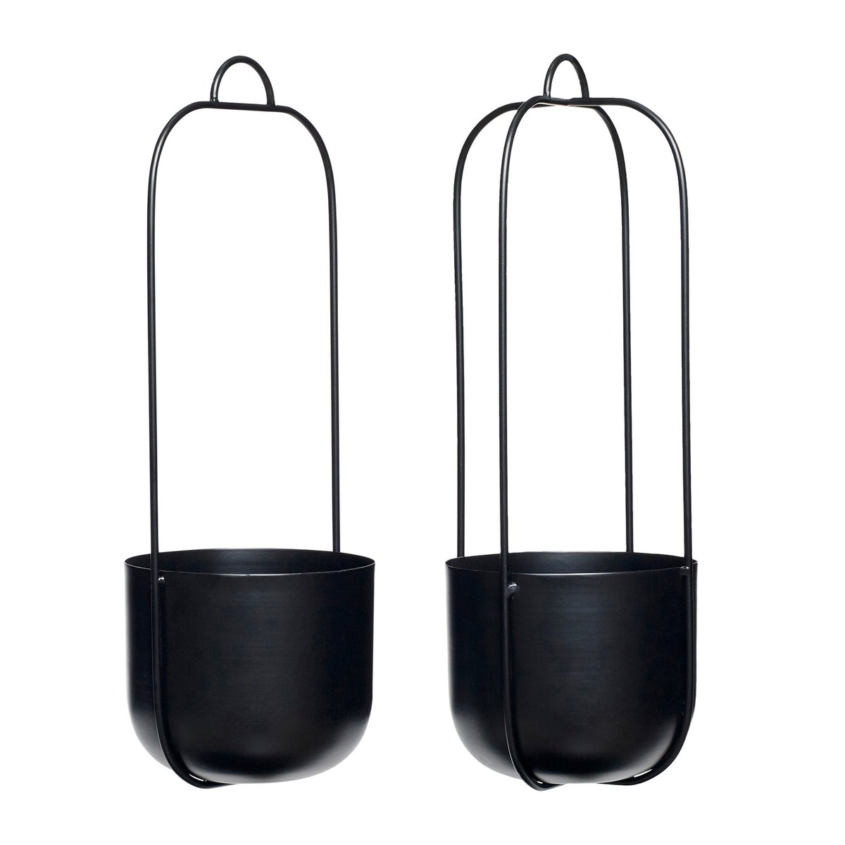Suspension pour plantes en fer LOTUS noir, HUBSCH