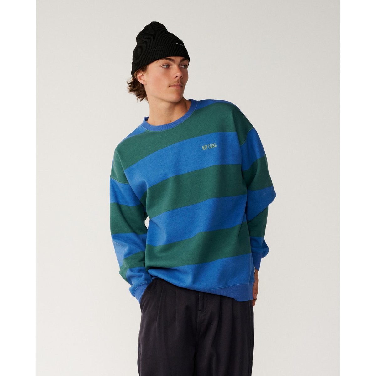 Sweat col rond Disorder STRIPE riverside, RIP CURL