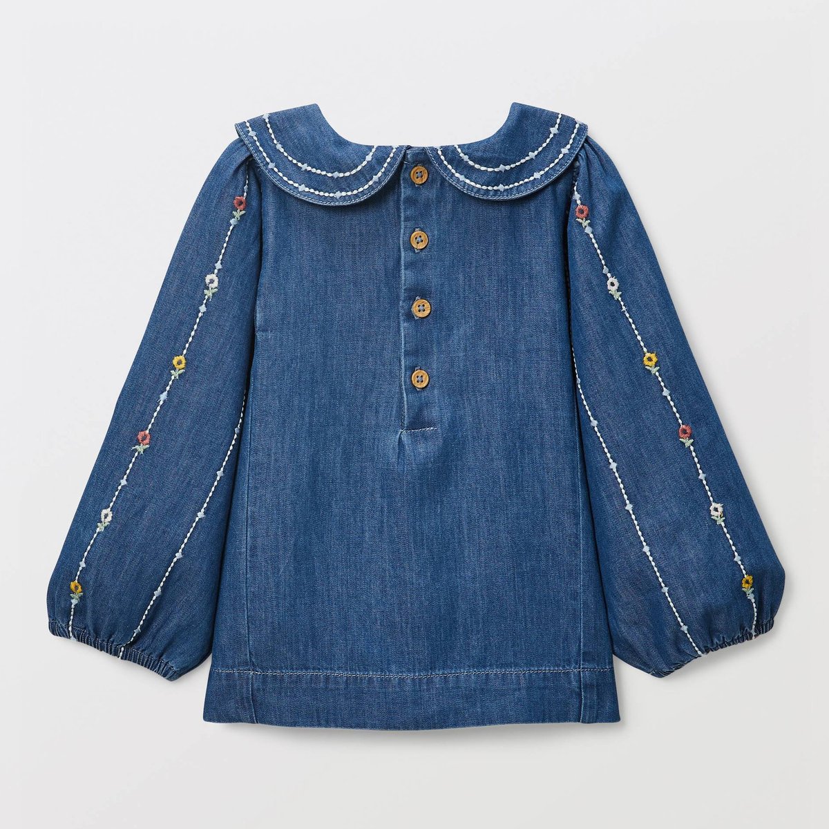 Blouse brodée en coton BIO GOTS multi co, BOUT'CHOU
